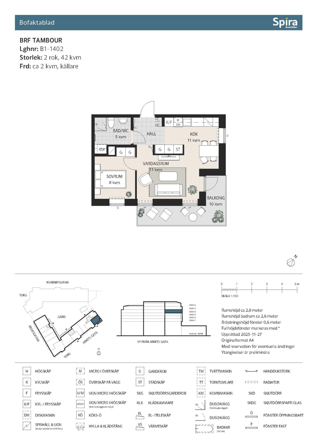 Planritning 1 Arkets gata 20