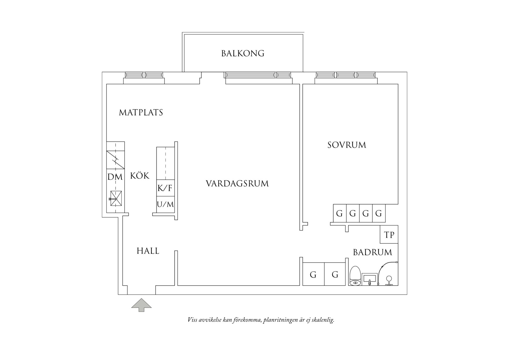Planritning 1 Spaldingsgatan 5