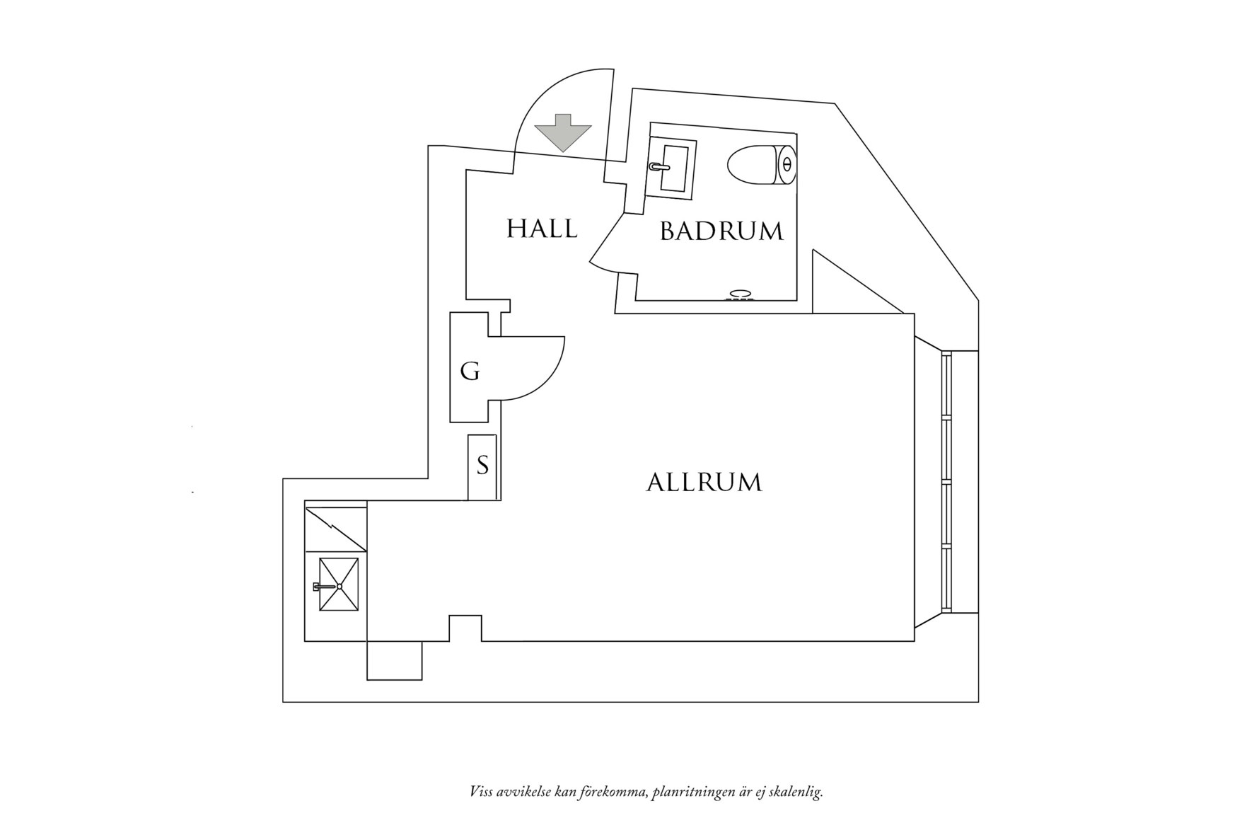 Planritning 1 Gibraltargatan 28