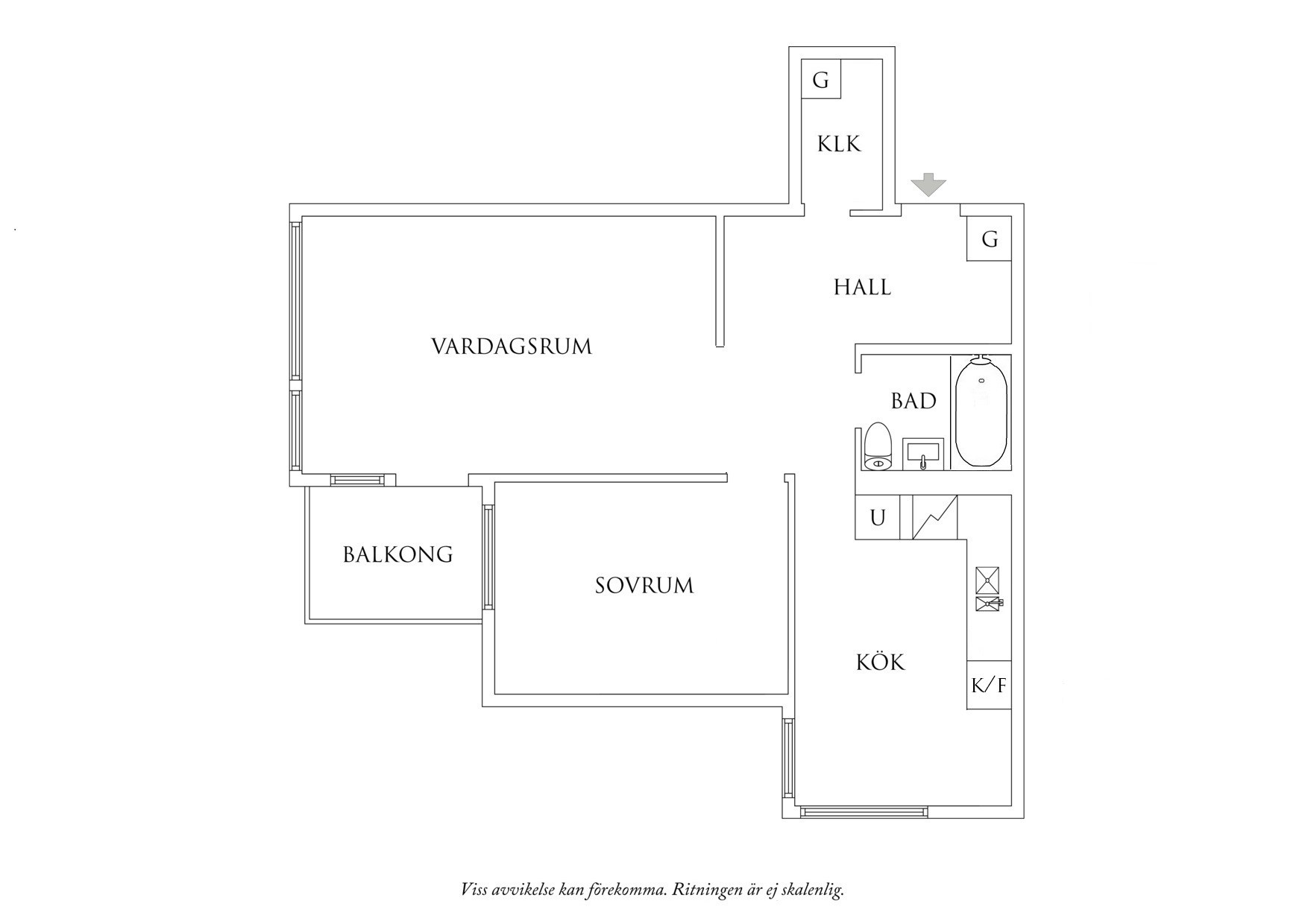 Planritning 1 Föreningsgatan 1B