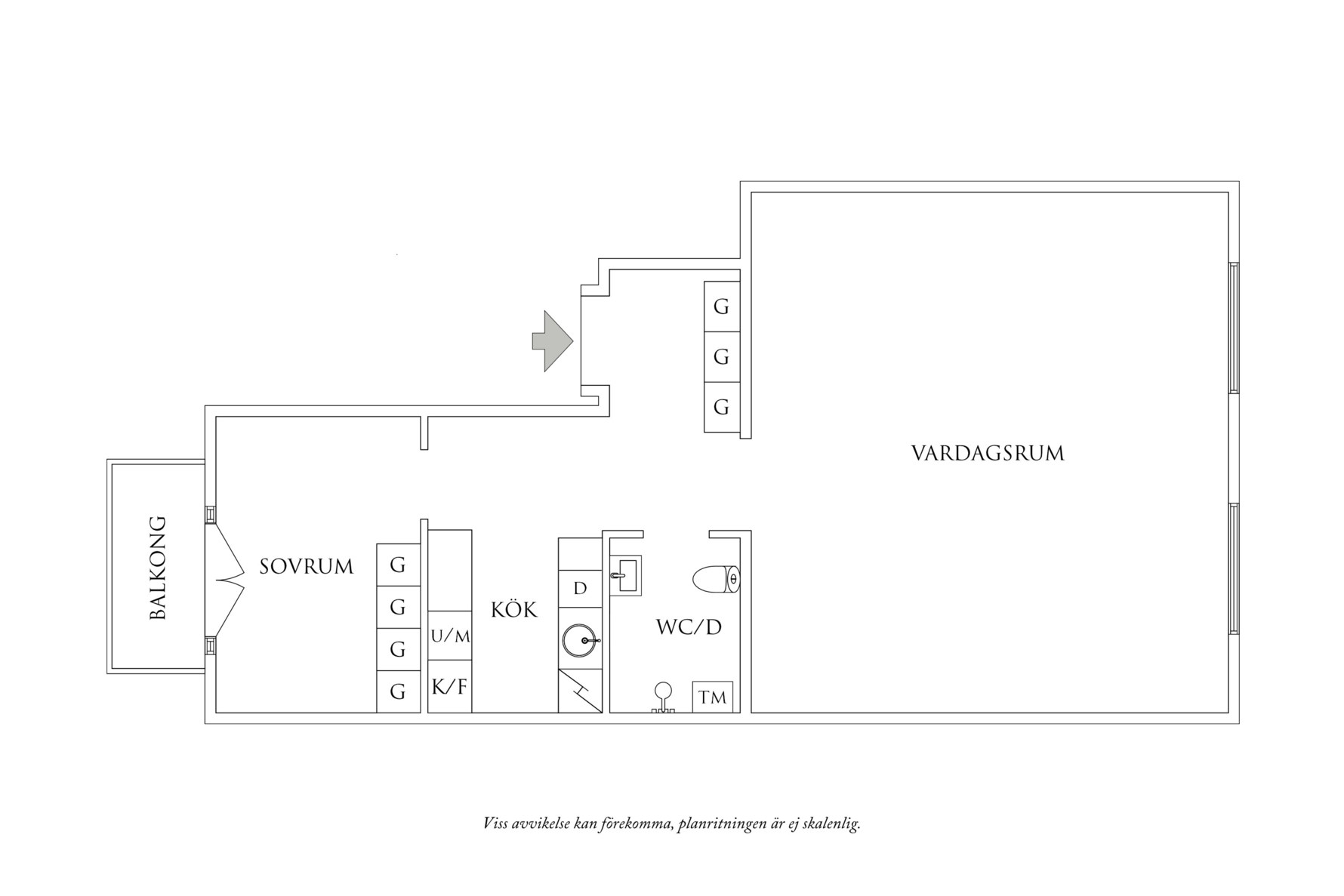 Planritning 1 Engelbrektsgatan 53