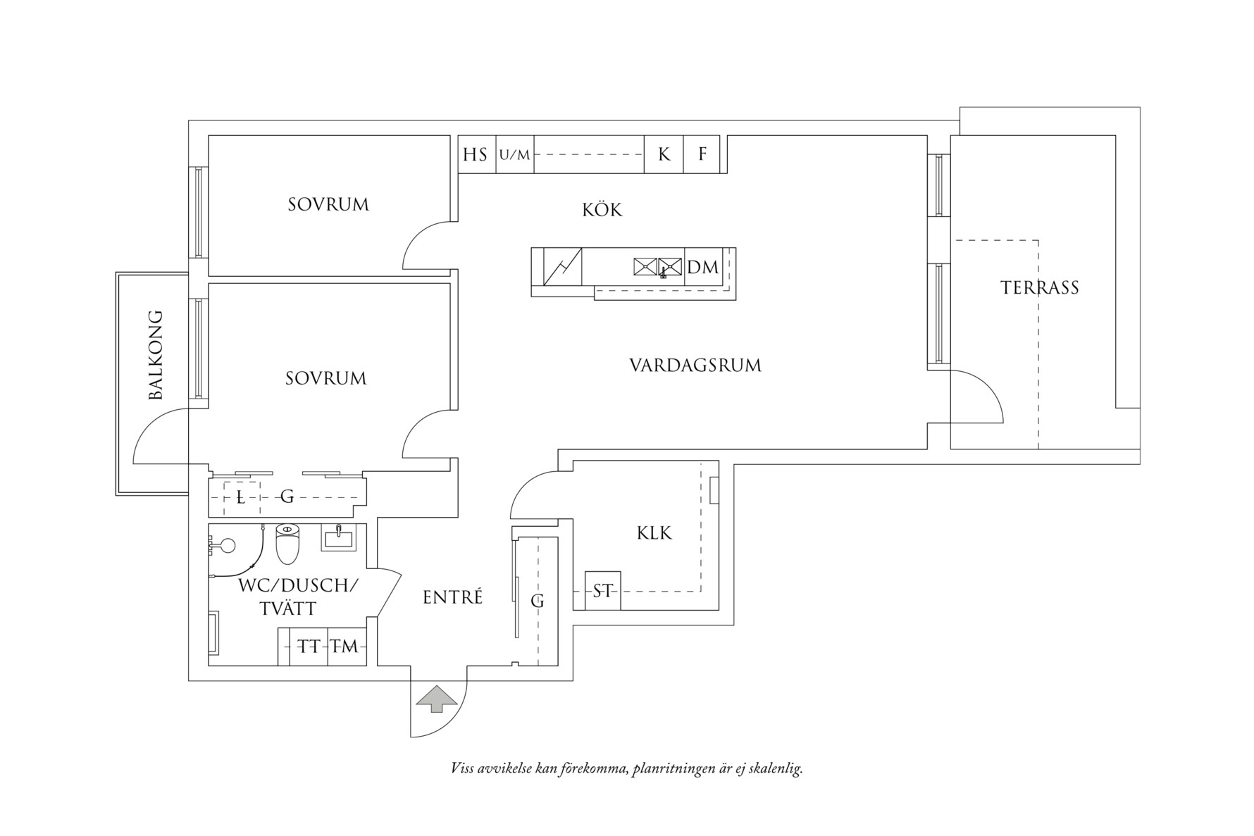 Planritning 1 Hedtångsvägen 25