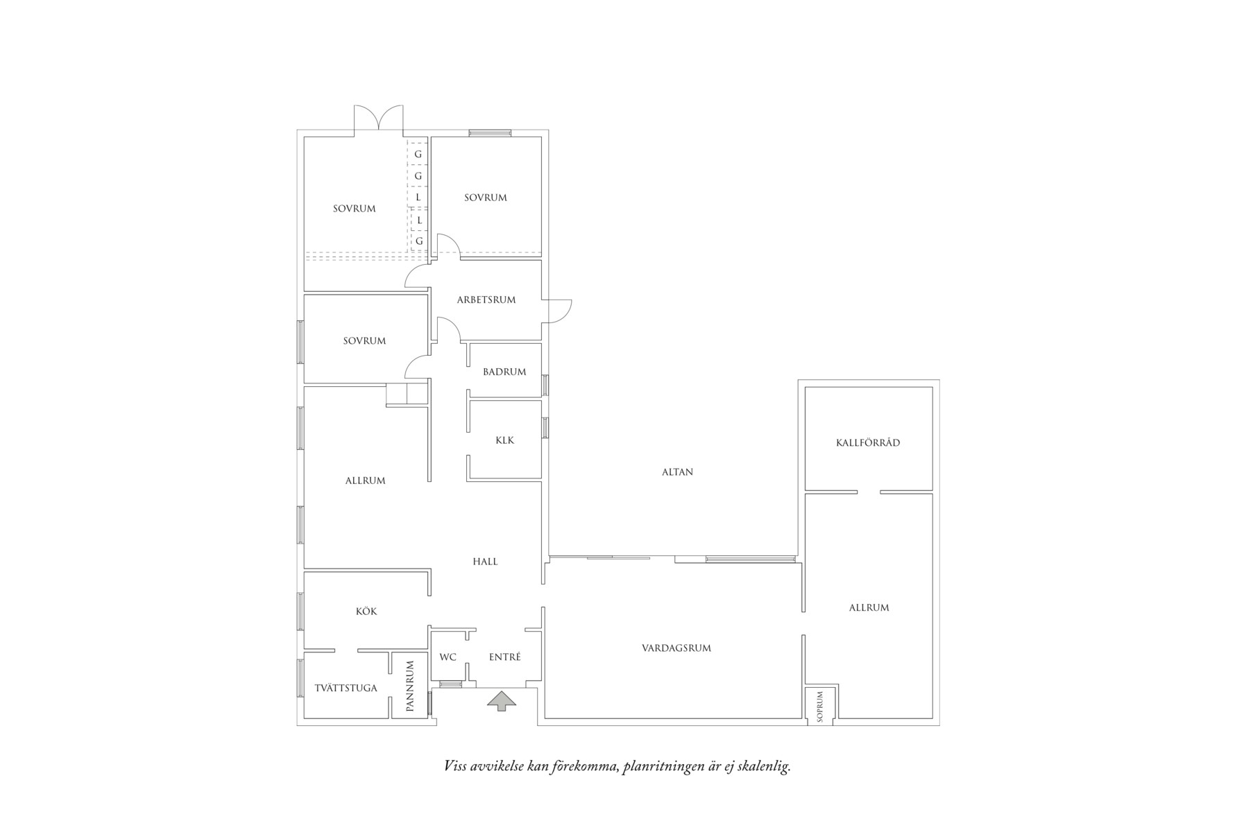 Planritning 1 Askims svedjeväg 1