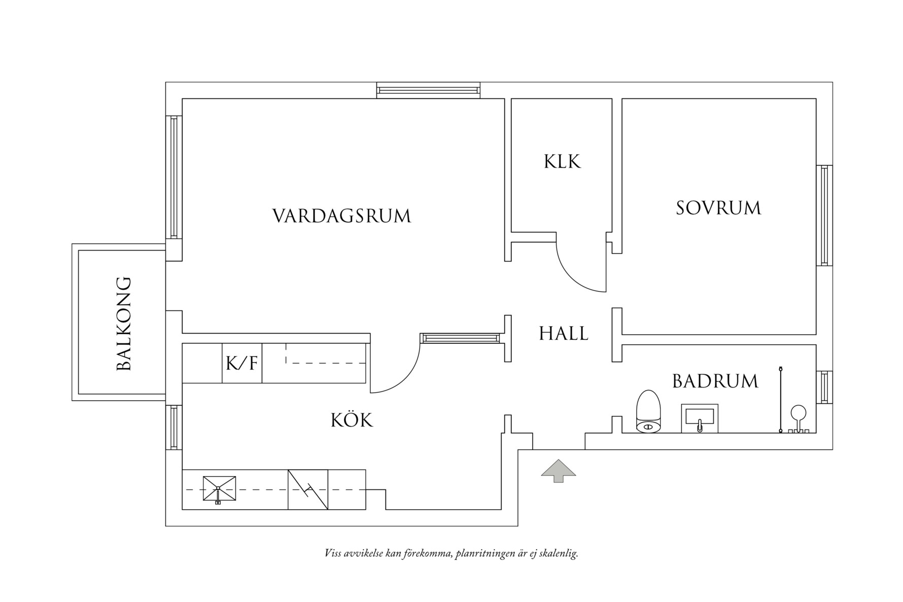 Planritning 1 Molnvädersgatan 6