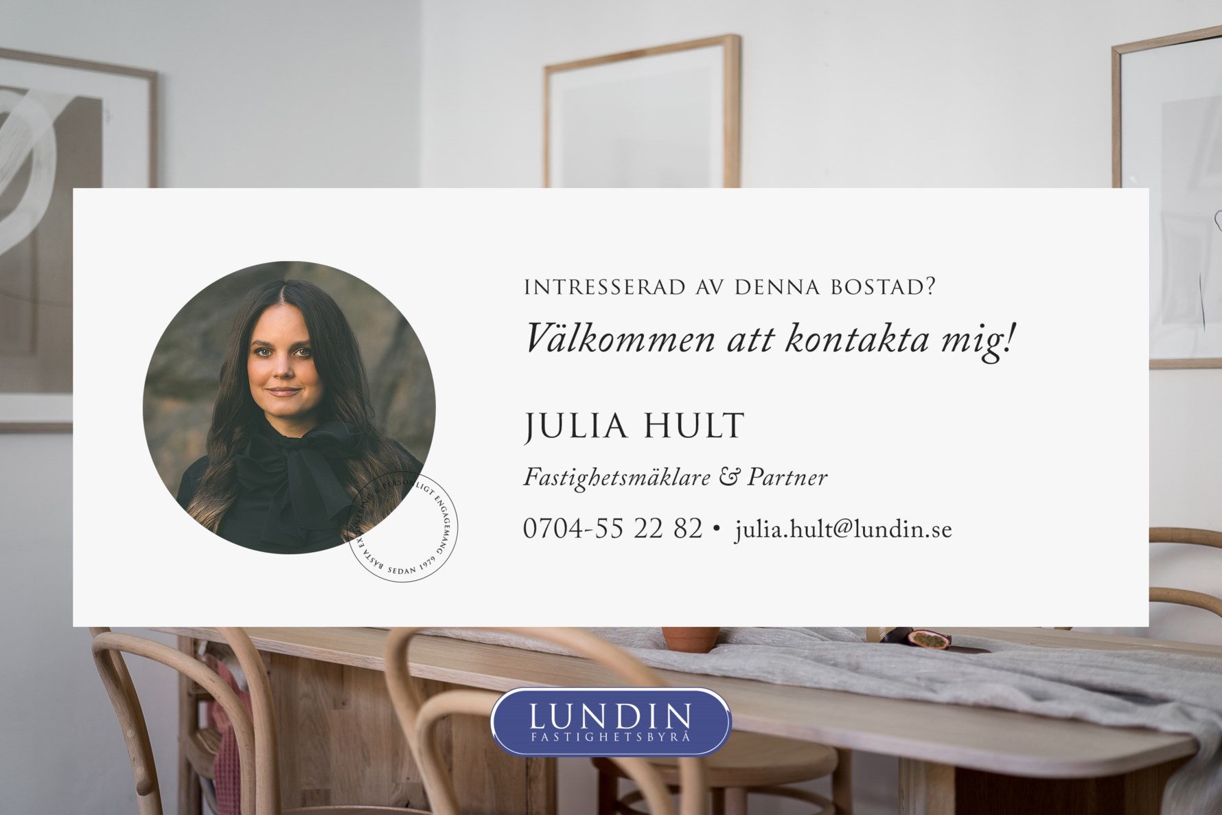 Välkommen att kontakta Julia