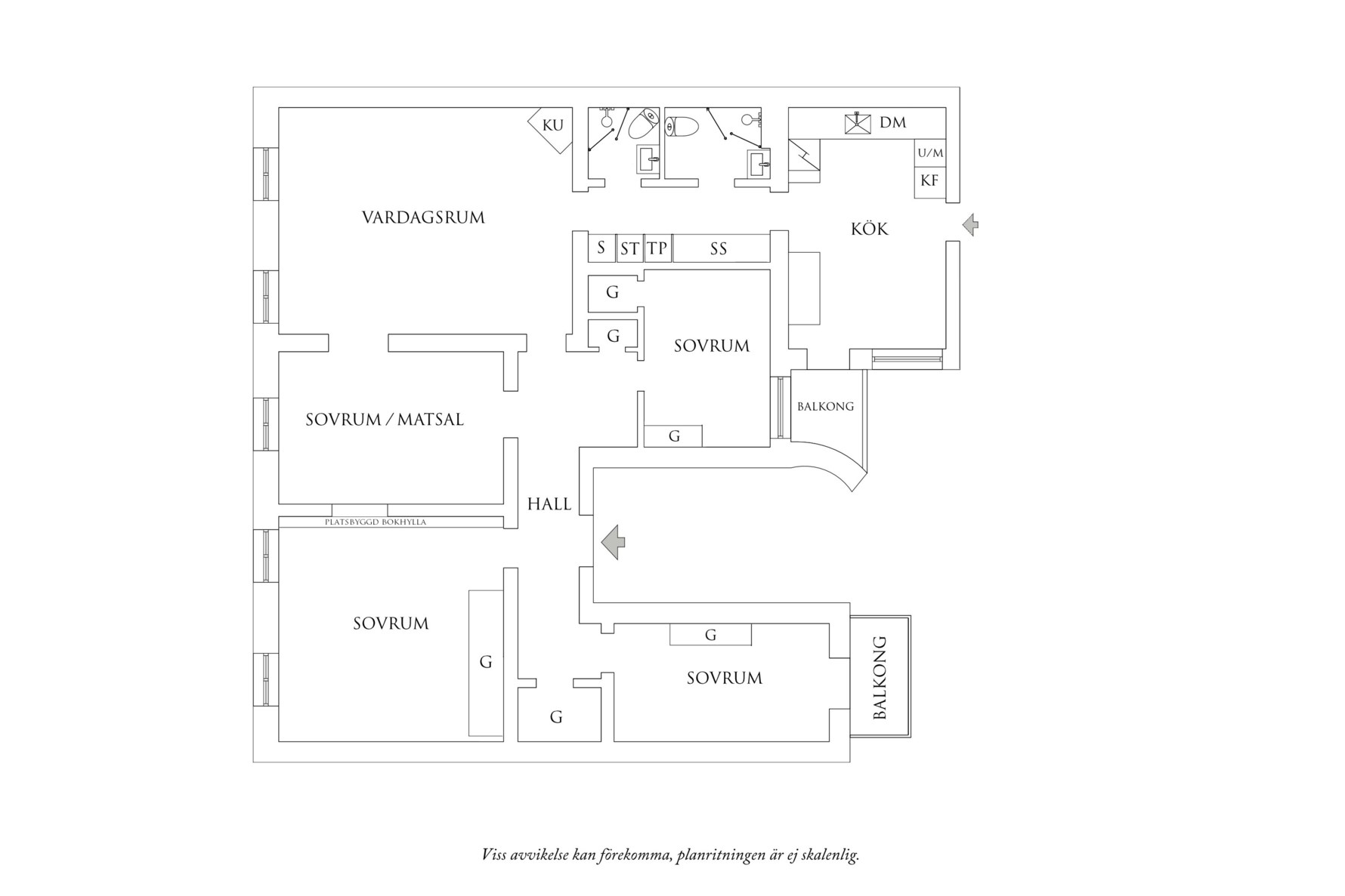 Planritning 1 Aschebergsgatan 5