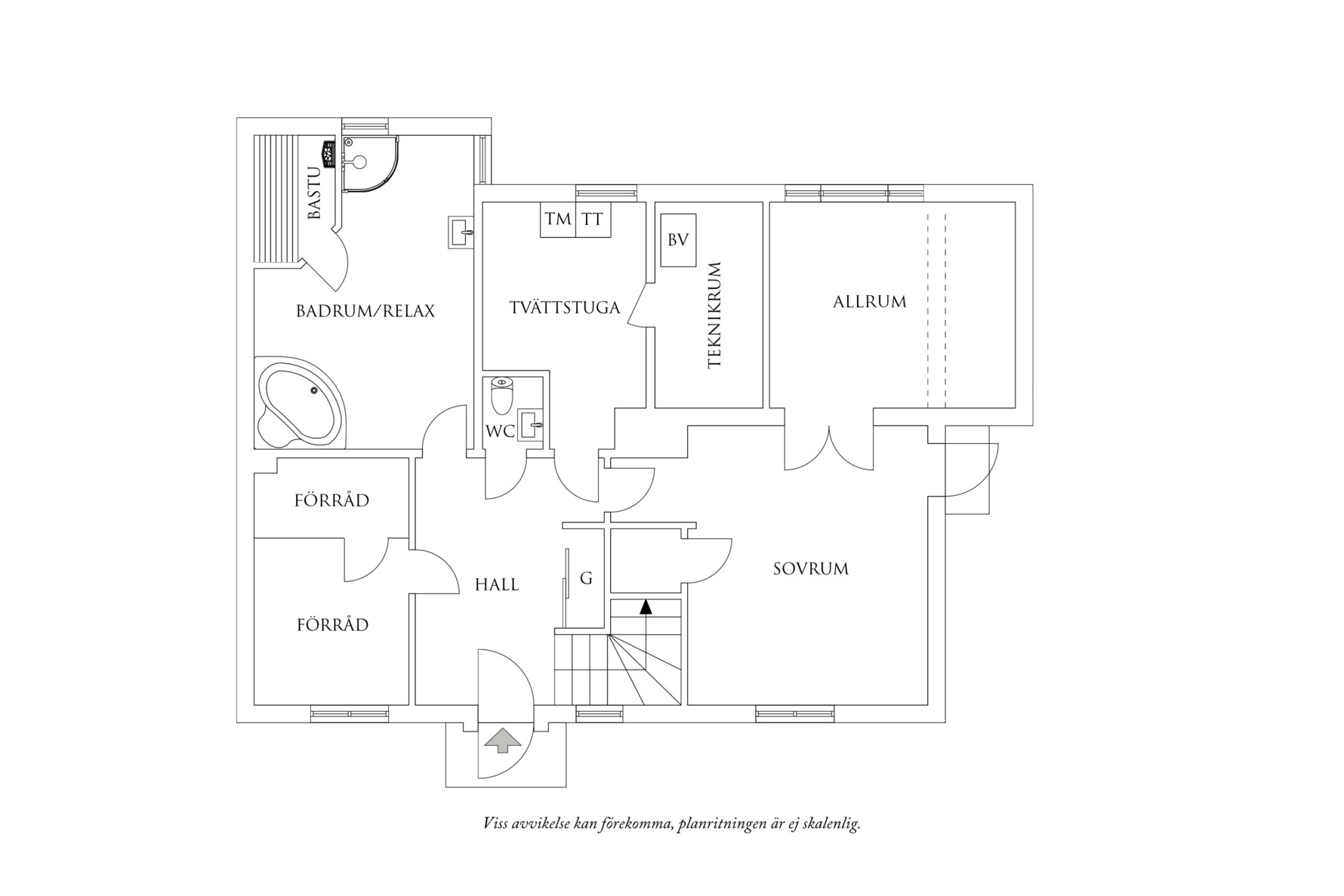 Planritning 1 Skogshyddegatan 45