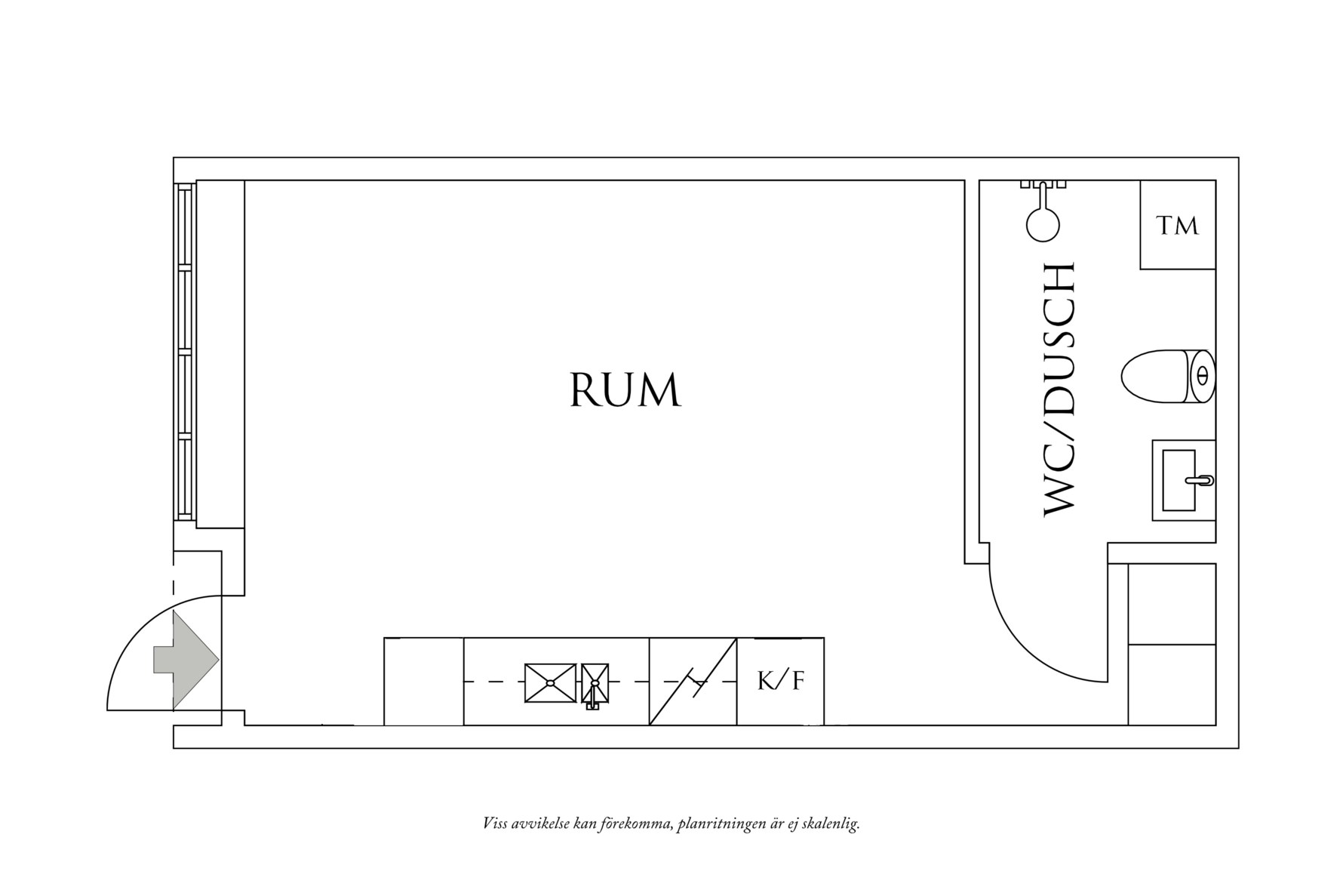 Planritning 1 Masthuggsterrassen 10D