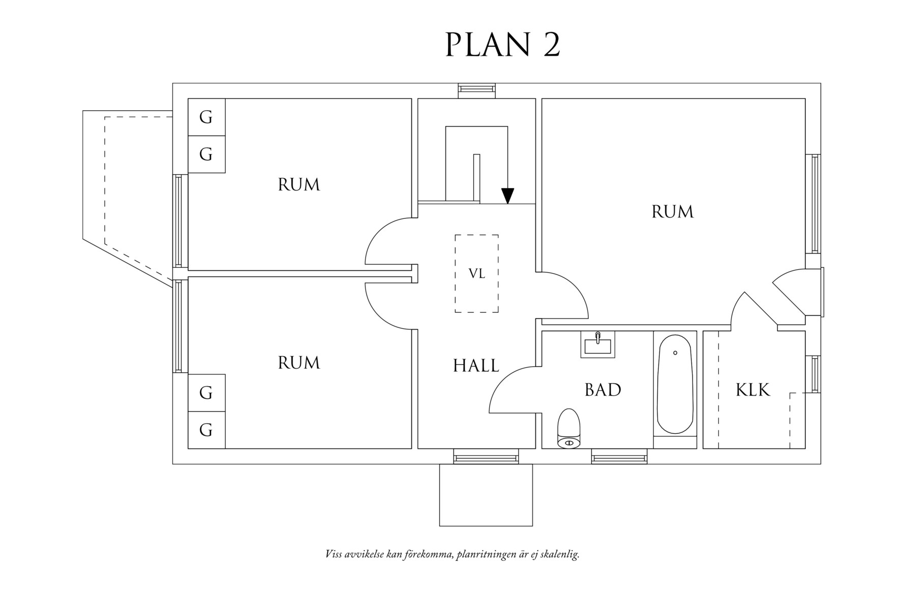 Planritning 2 Arons väg 16