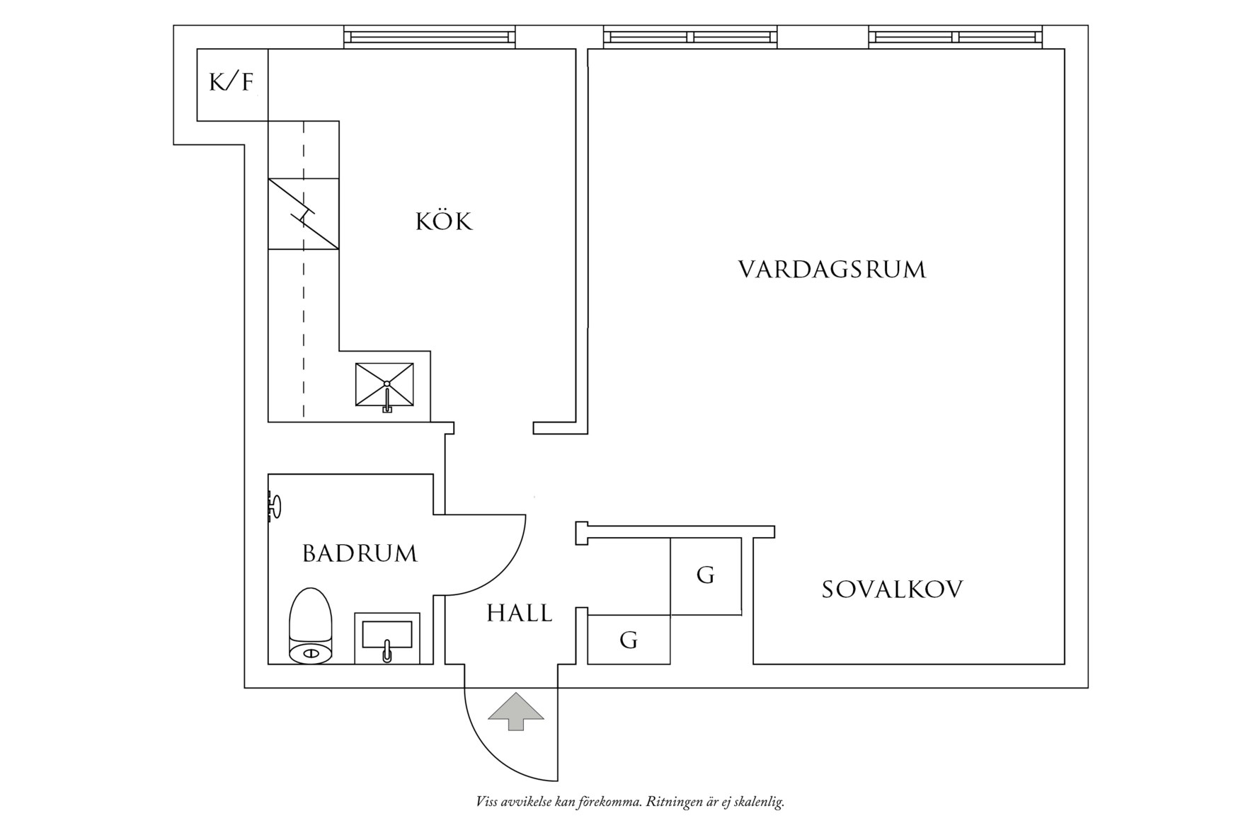 Planritning 1 Eklandagatan 41B
