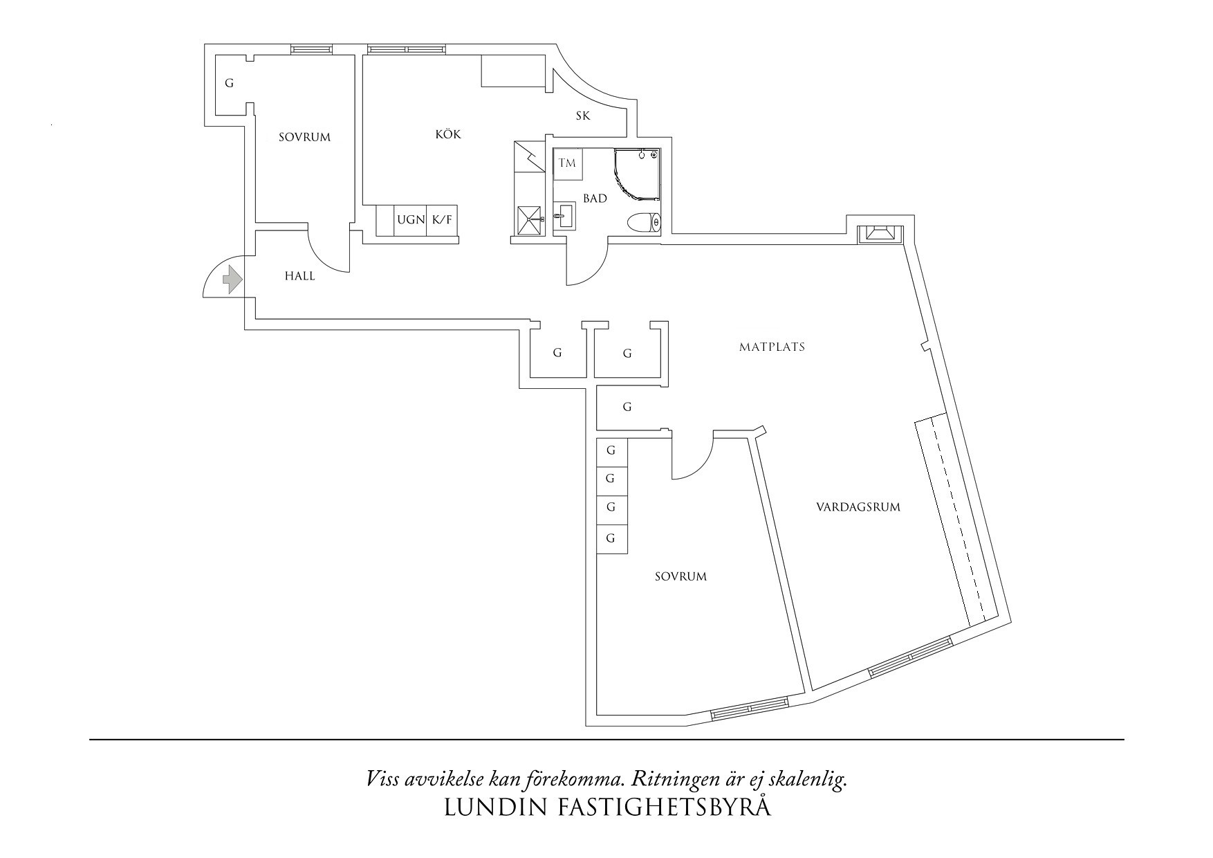 Planritning 1 Kjellbergsgatan 8