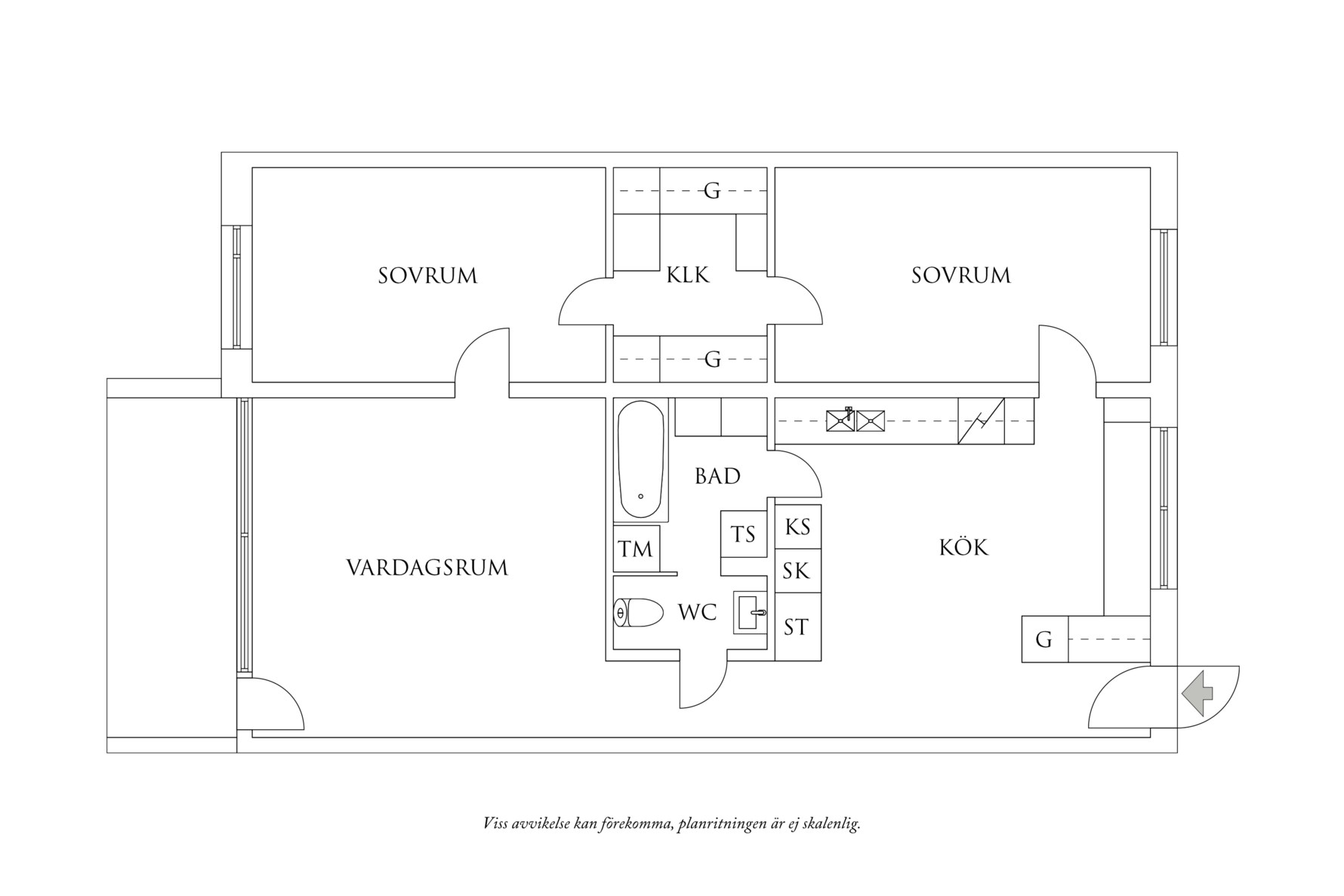 Planritning 1 Ljungkullen 21