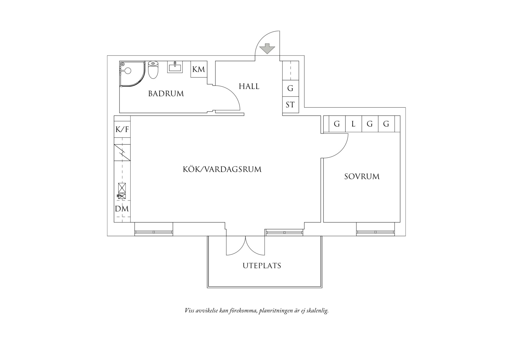 Planritning 1 Önneredsvägen 112