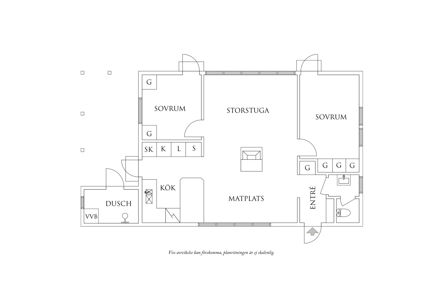 Planritning 1 Kärleksstigen 36
