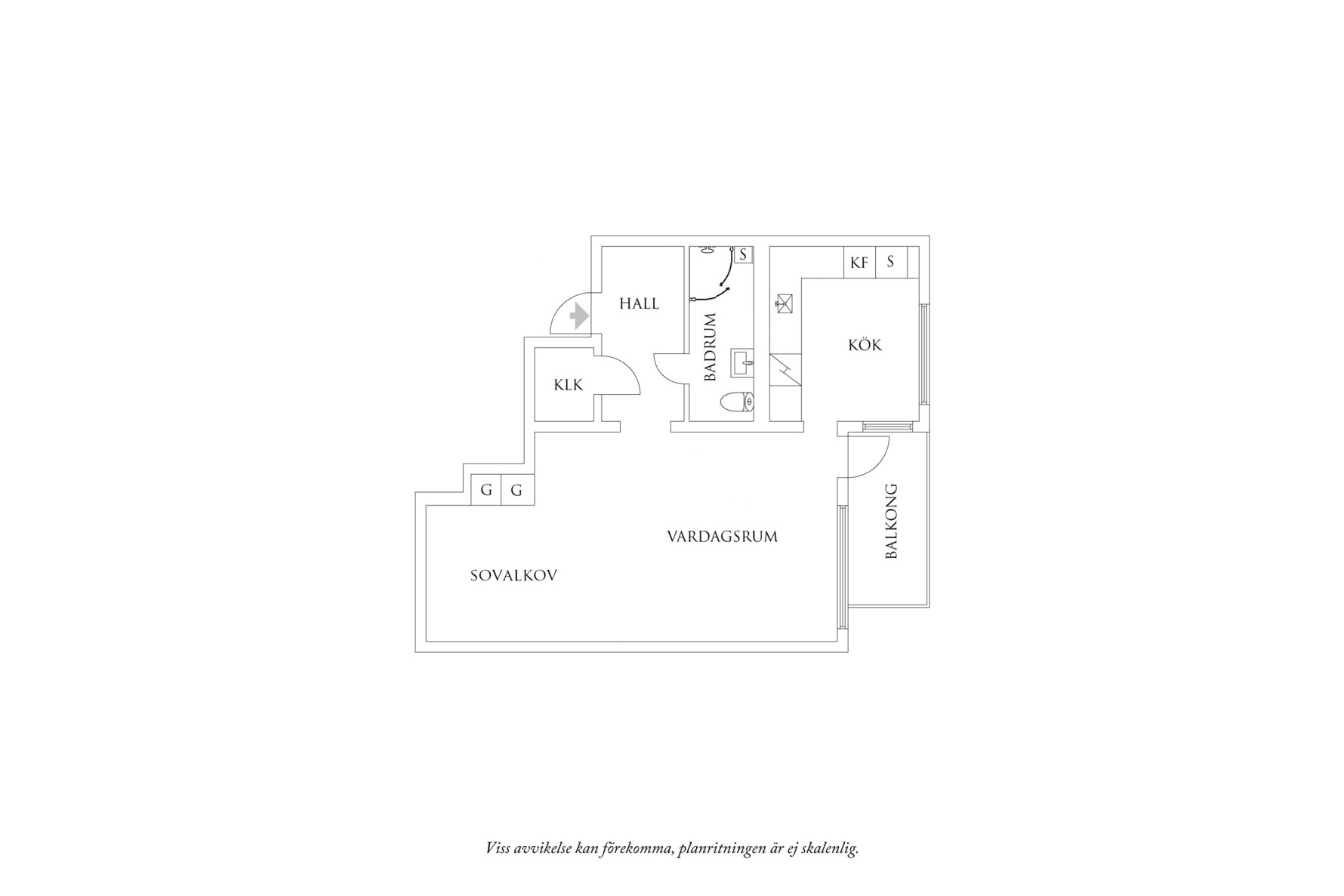 Planritning 1 Föreningsgatan 1A