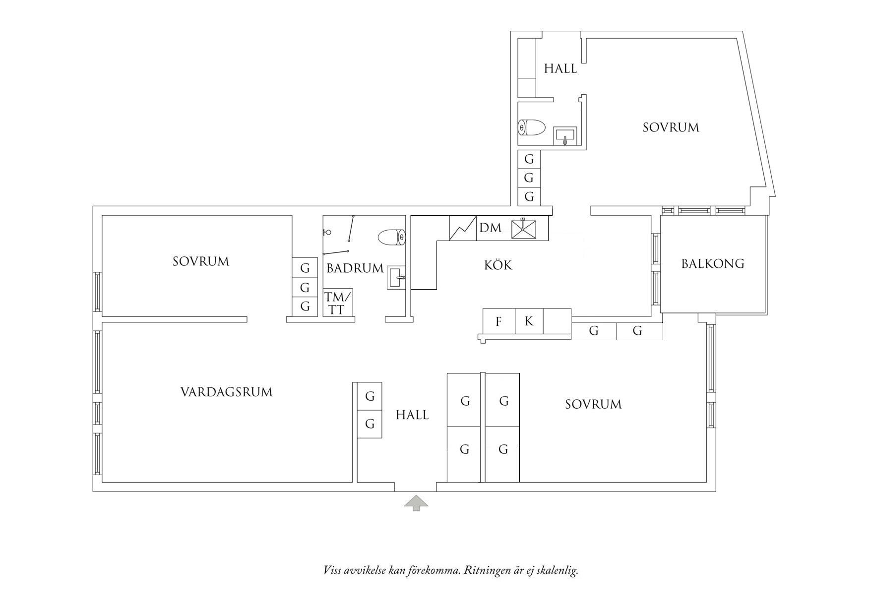 Planritning 1 Viktoriagatan 36