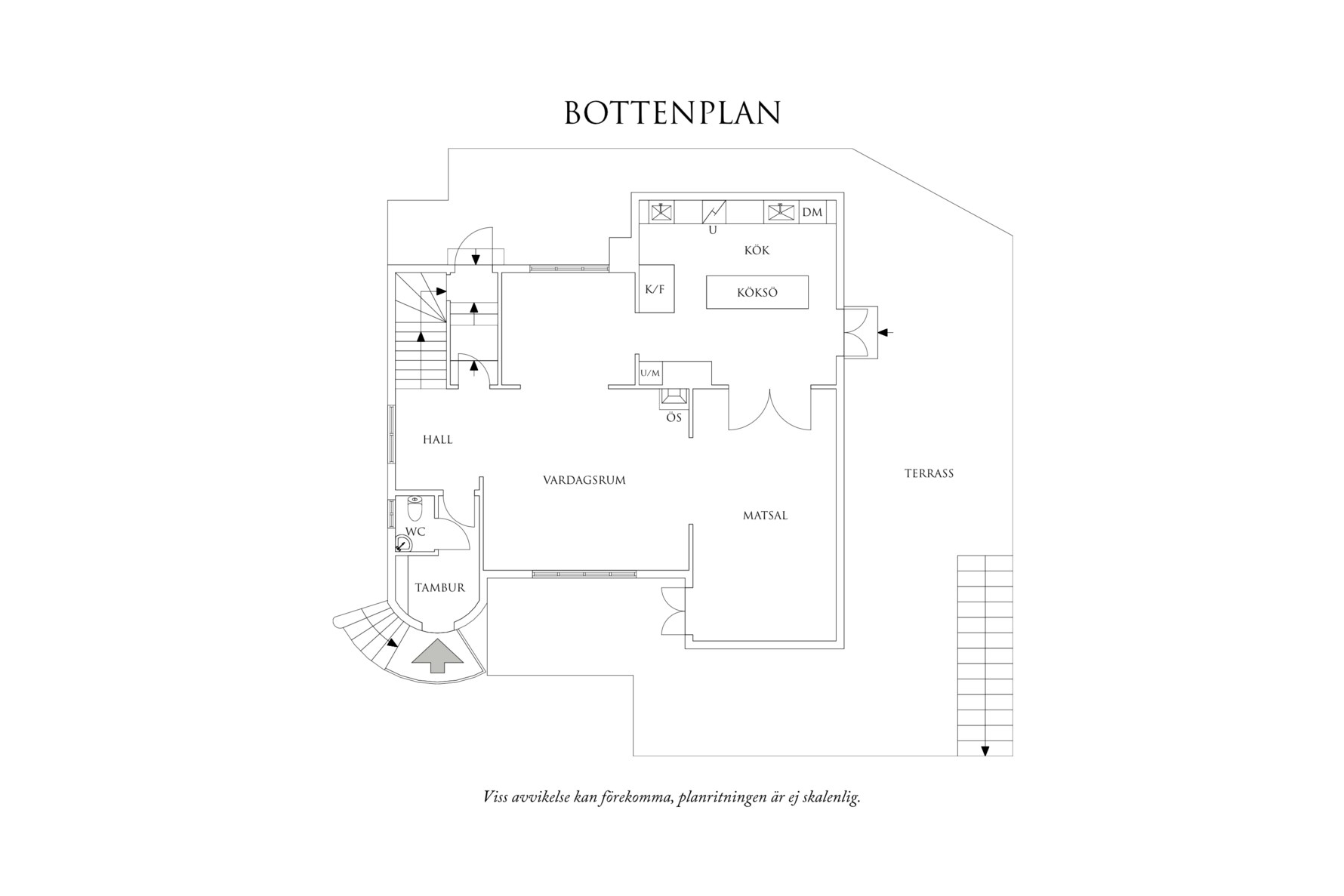Planritning 1 Jakobshöjdsvägen 4