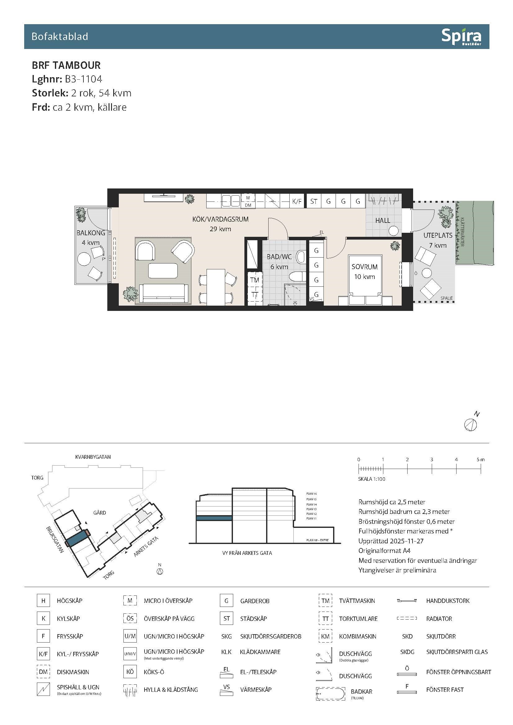 Planritning 1 Arkets gata 24G
