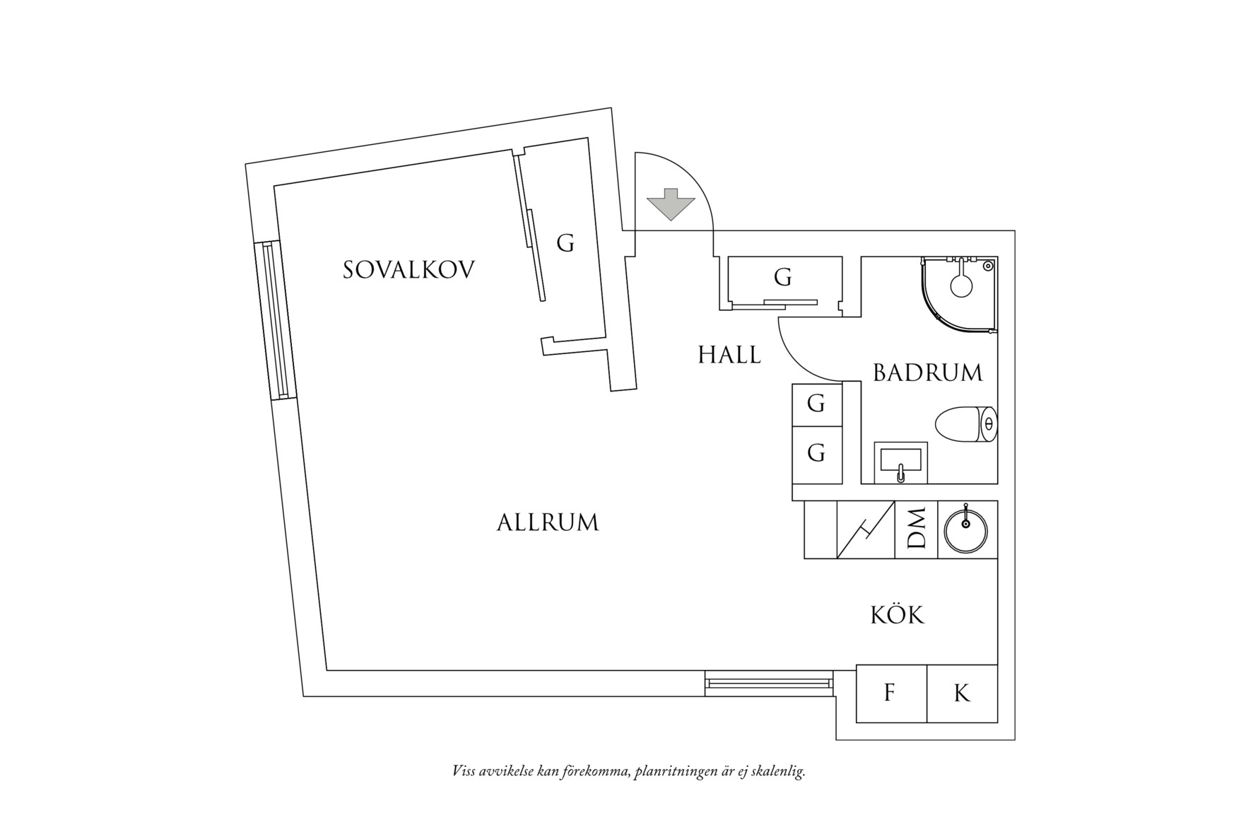 Planritning 1 Viktoriagatan 38