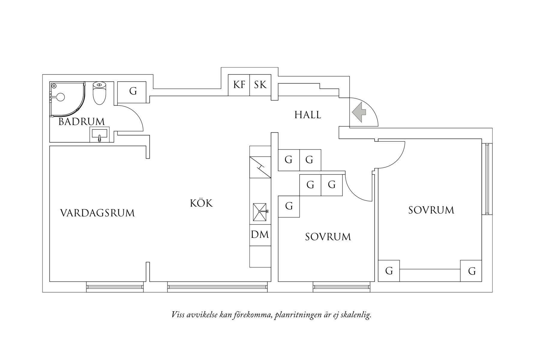Planritning 1 Engdahlsgatan 2