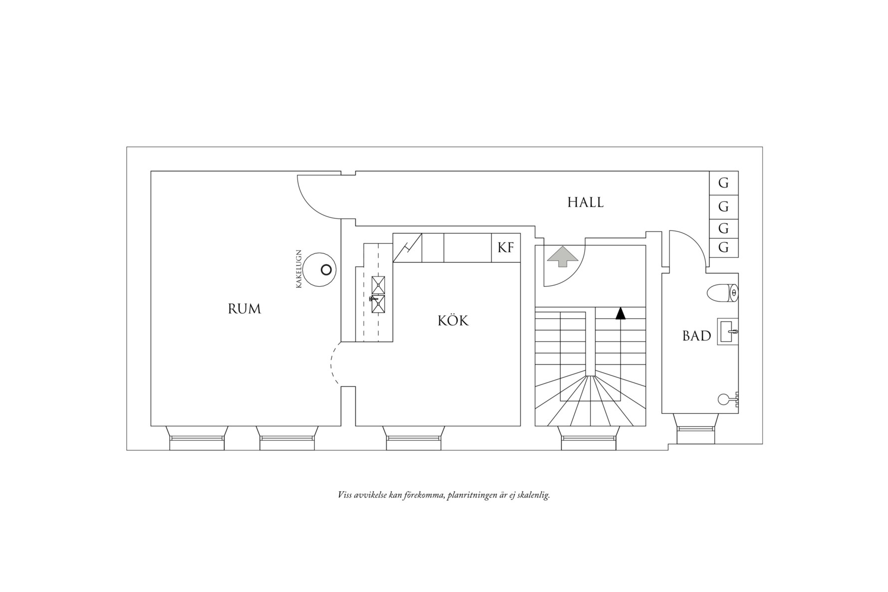 Planritning 1 Aschebergsgatan 11B