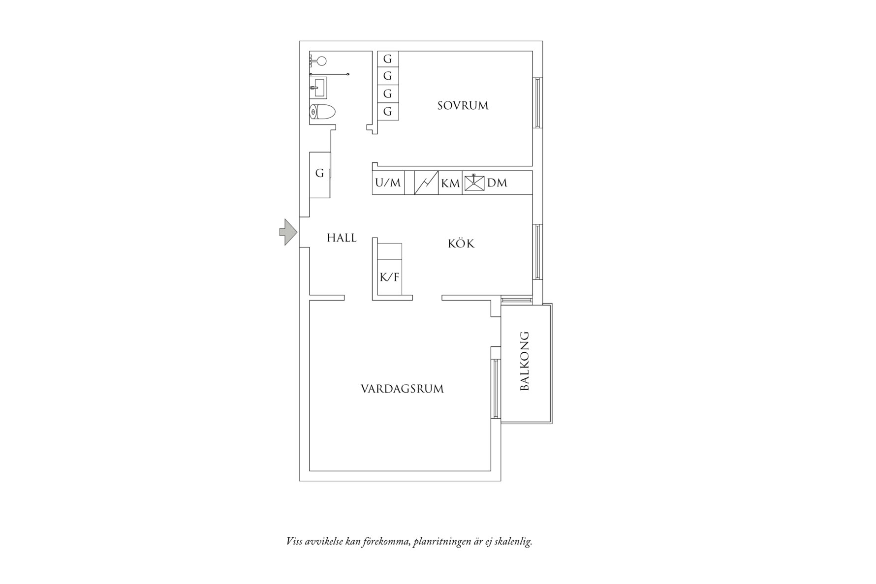 Planritning 1 Chalmersgatan 22