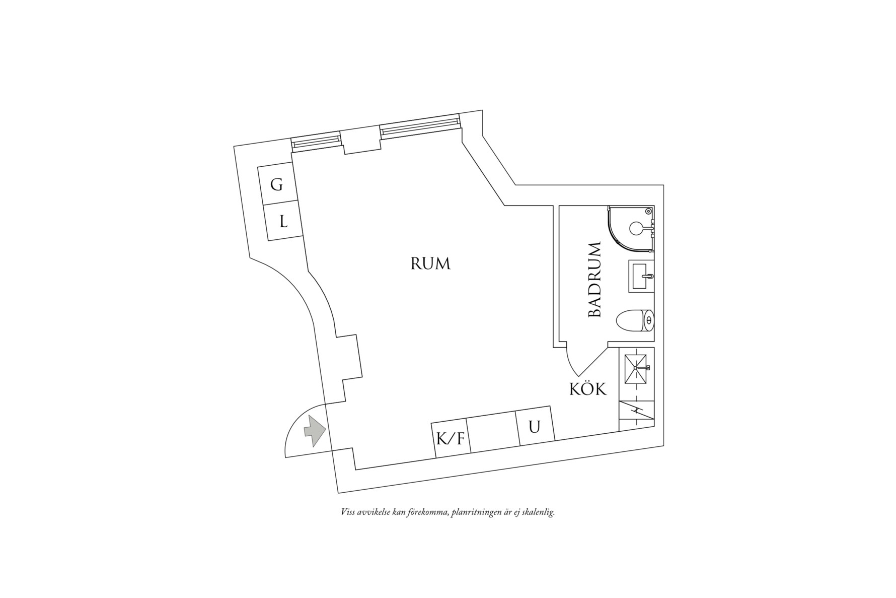 Planritning 1 Rosengatan 7