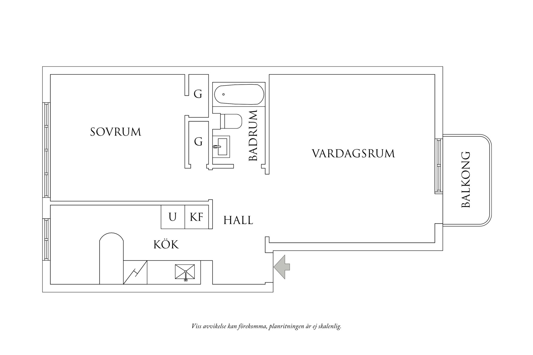 Planritning 1 Rangeltorpsgatan 51B