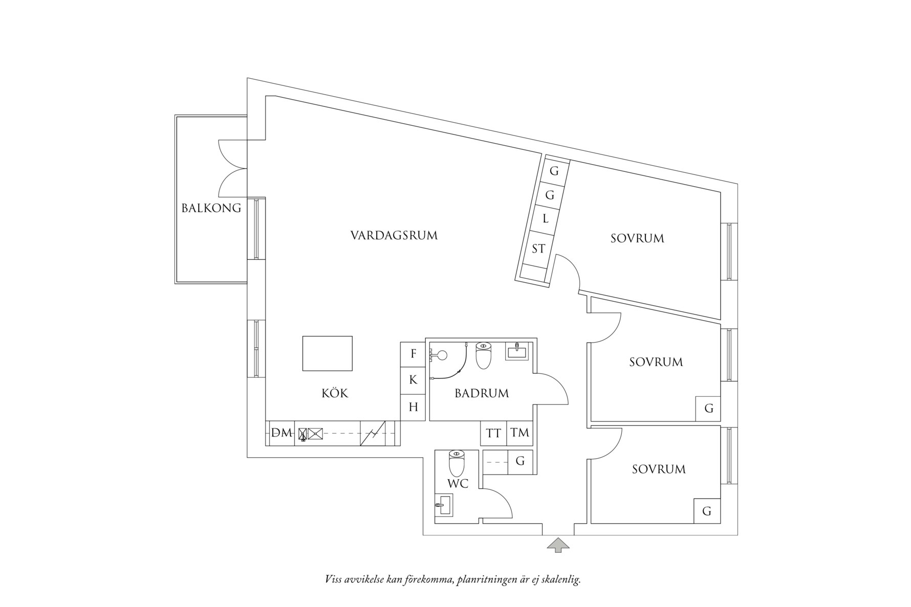 Planritning 1 Önneredsvägen 116