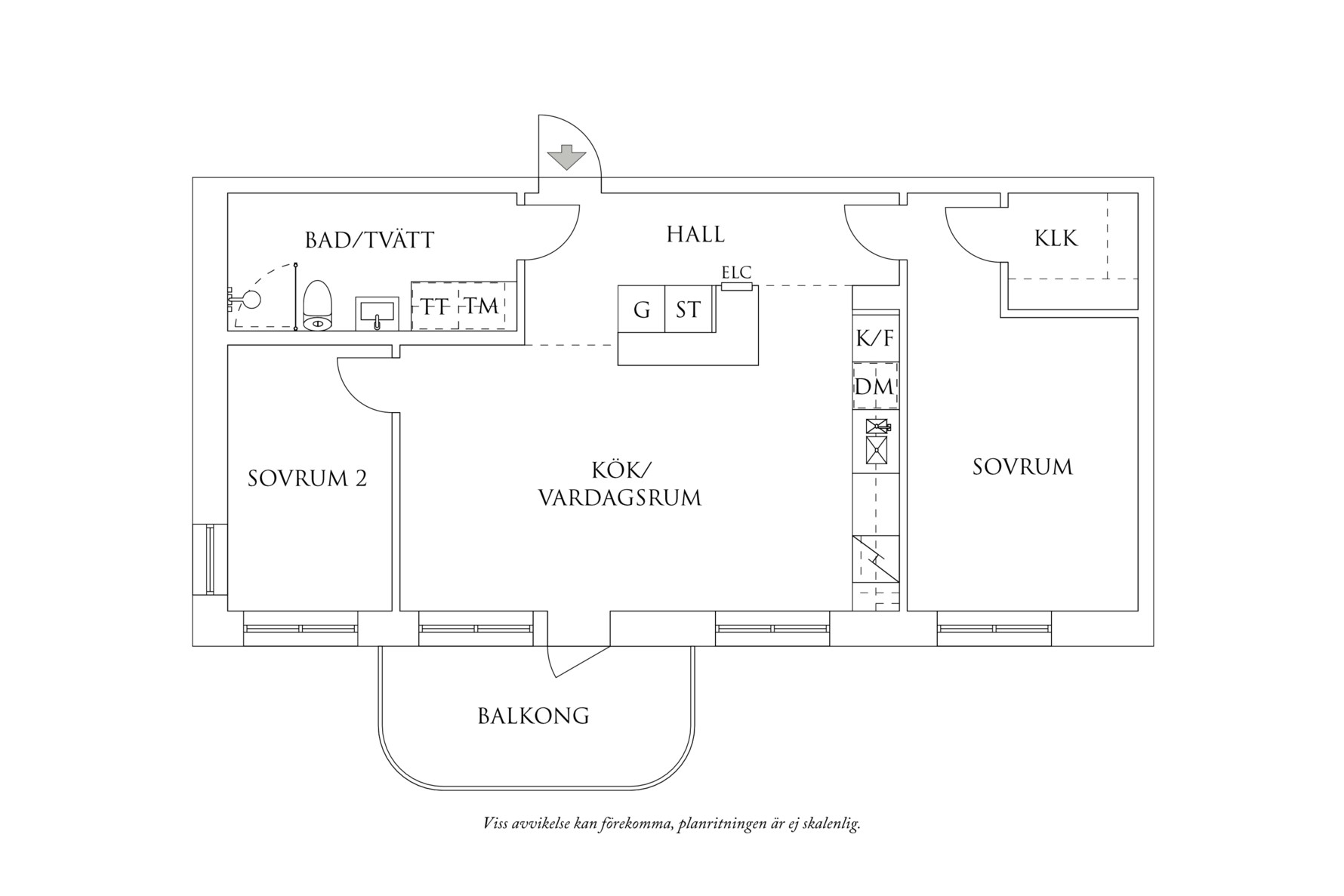 Planritning 1 Hedtångsvägen 5A