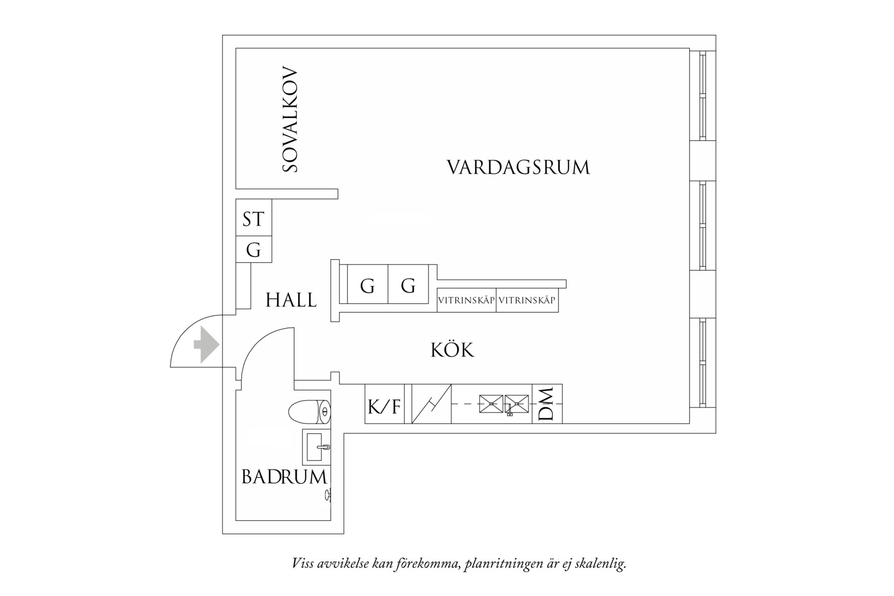 Planritning 1 Ålandsgatan 3