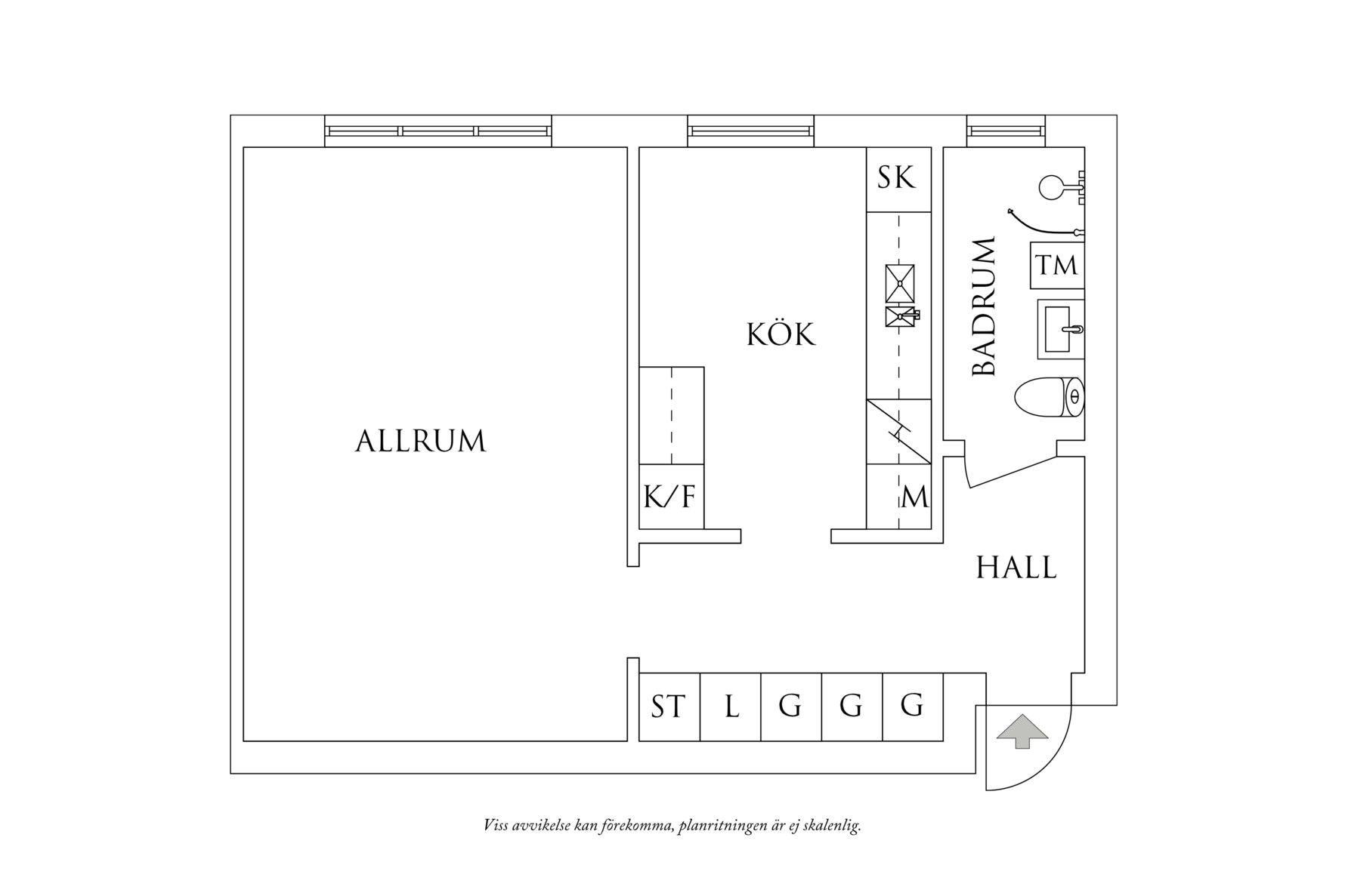 Planritning 1 Klarinettgatan 20