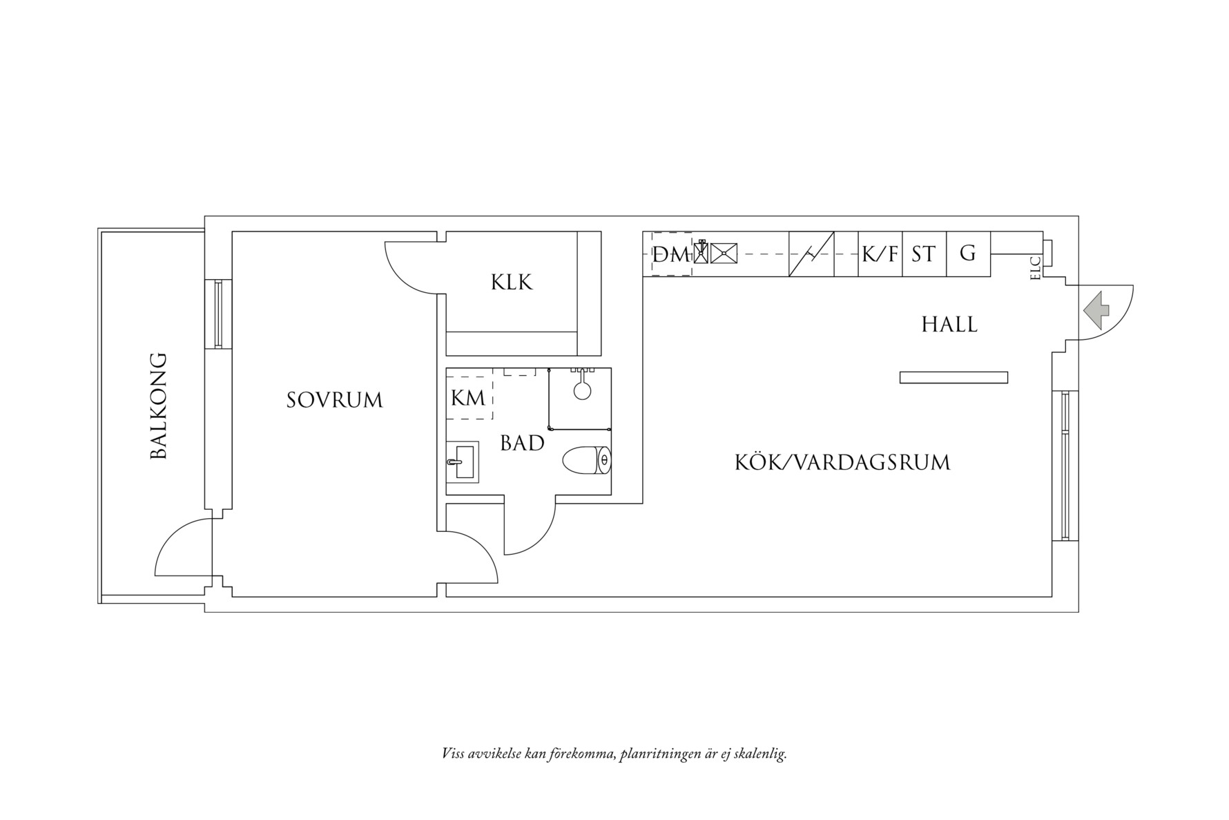 Planritning 1 Gamla Kronvägen 49