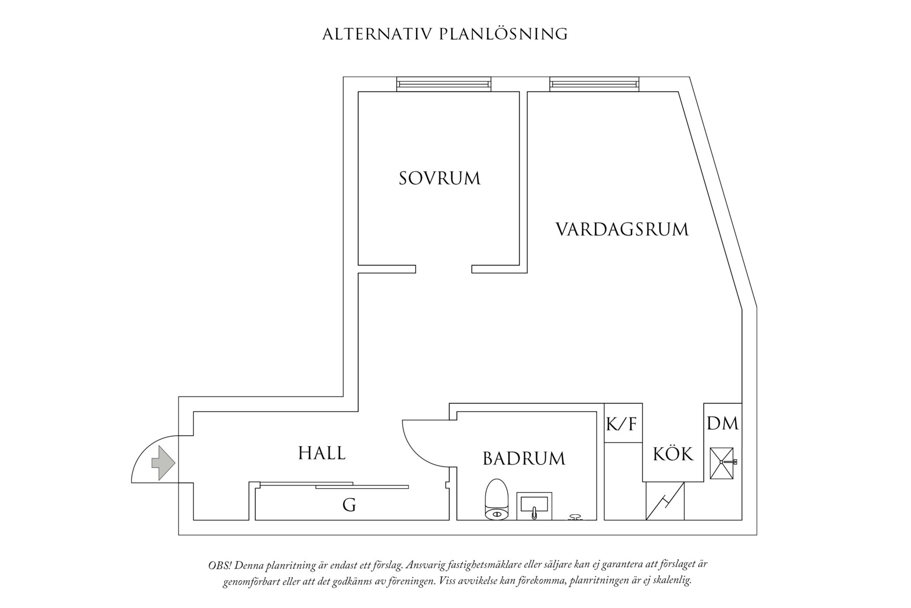 Planritning 2 Fjärde Långgatan 23