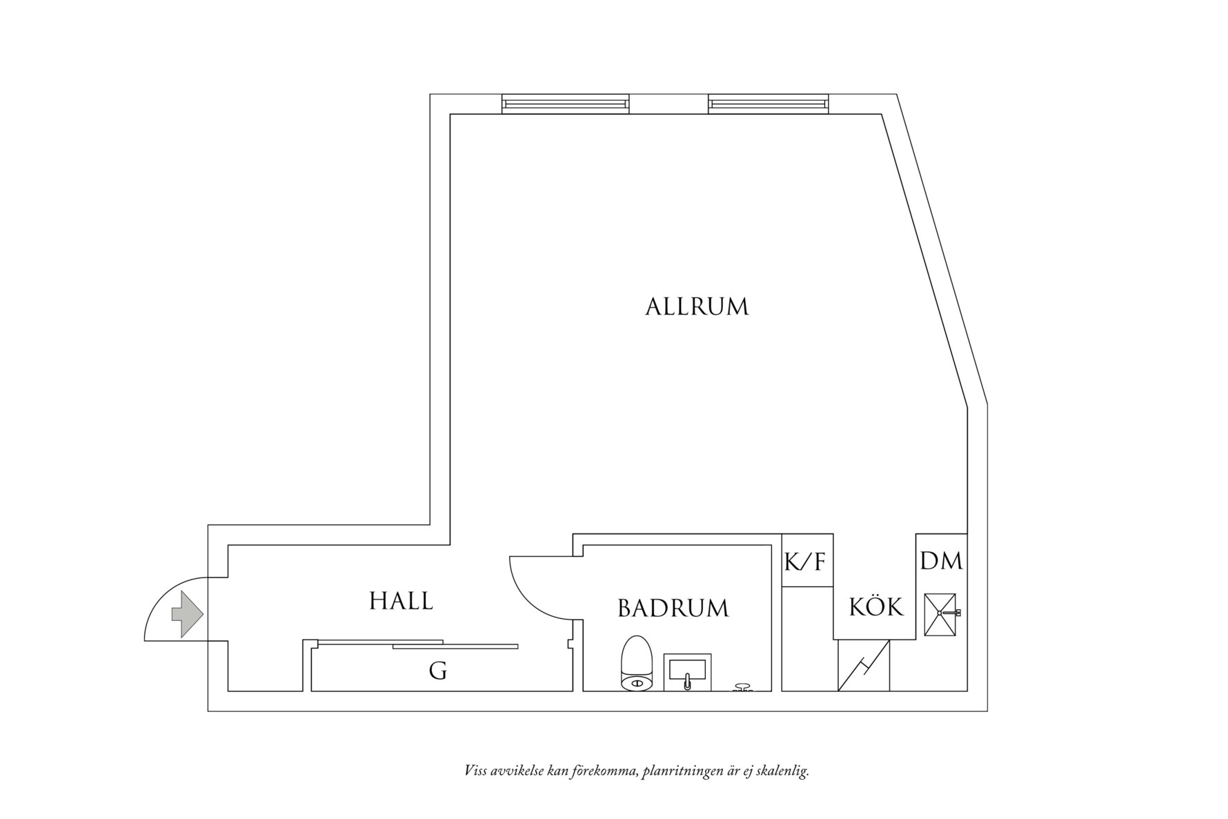 Planritning 1 Fjärde Långgatan 23