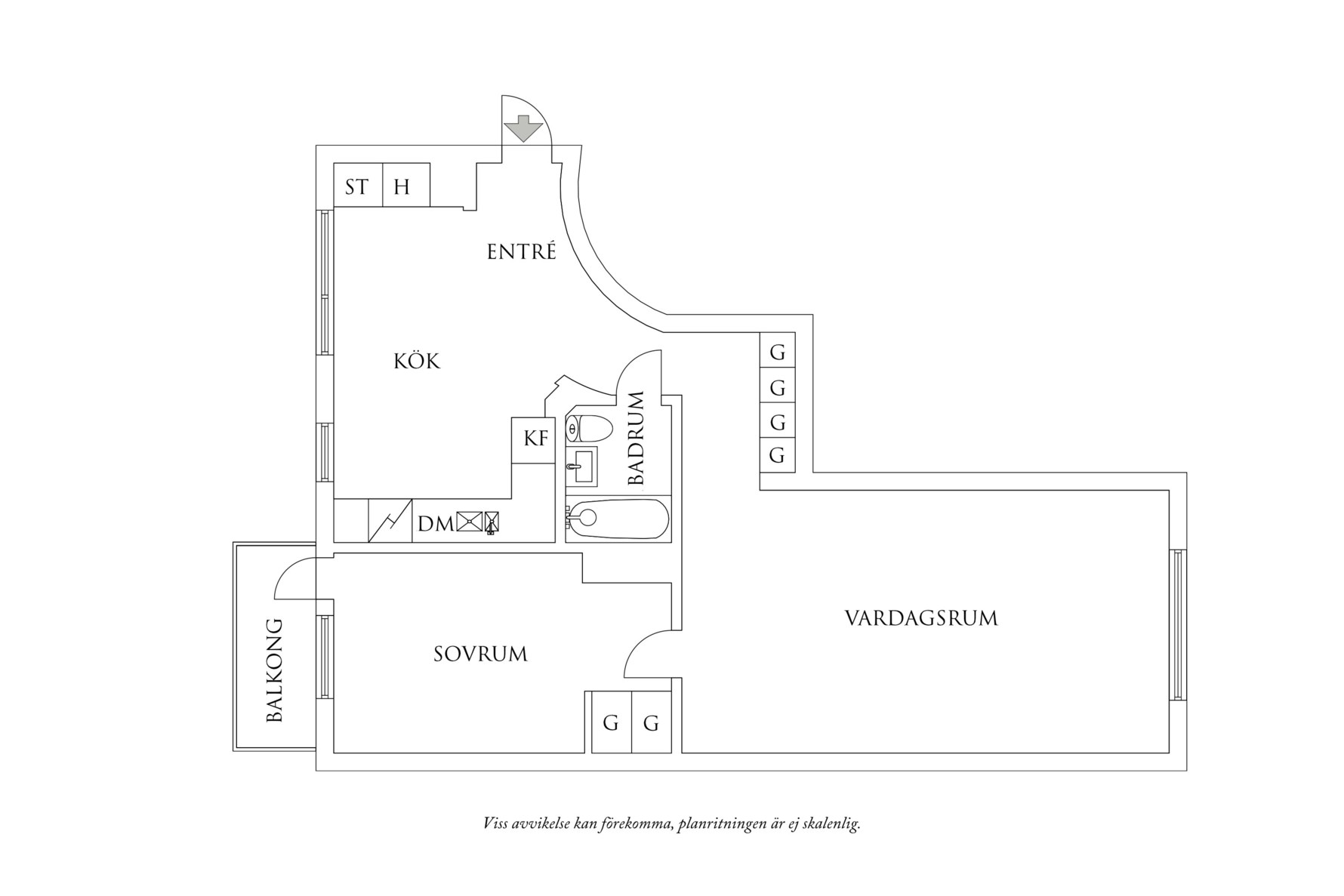 Planritning 1 Spaldingsgatan 1
