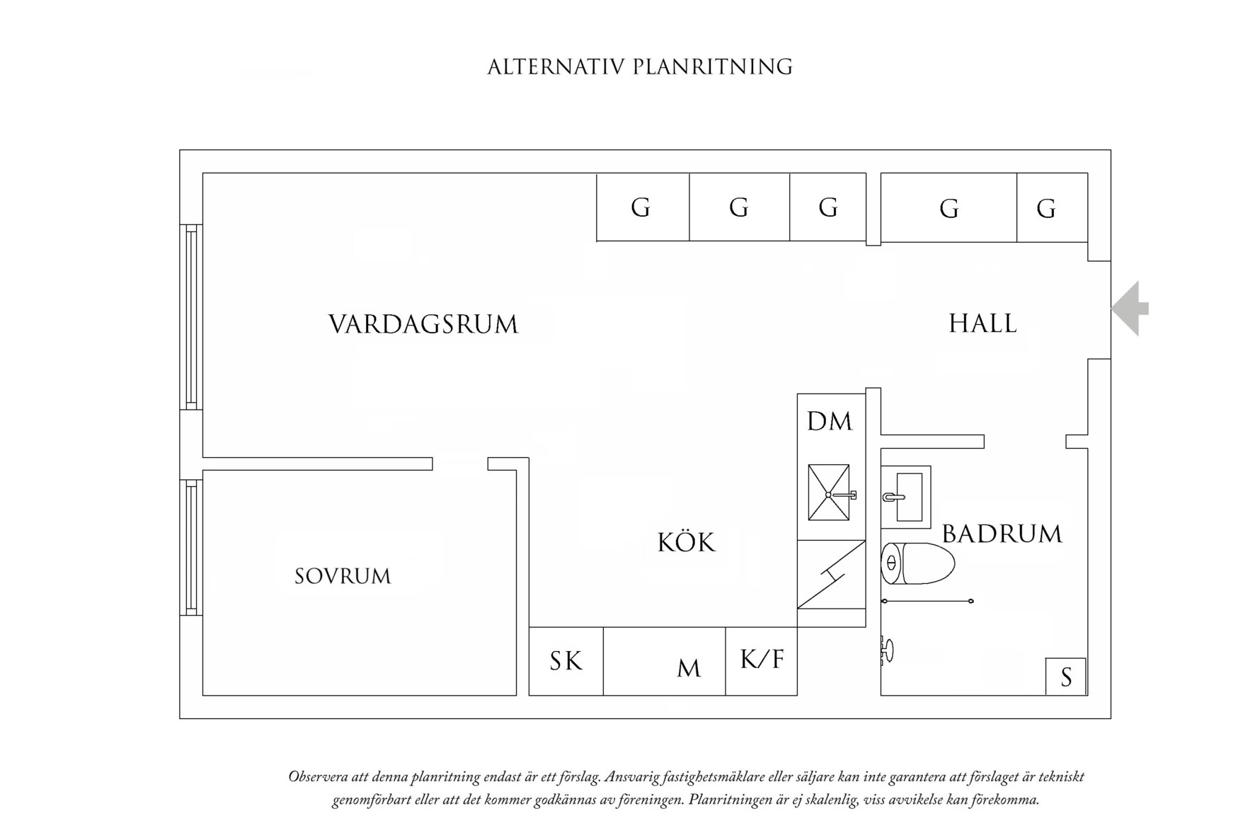 Planritning 2 Nordhemsgatan 48