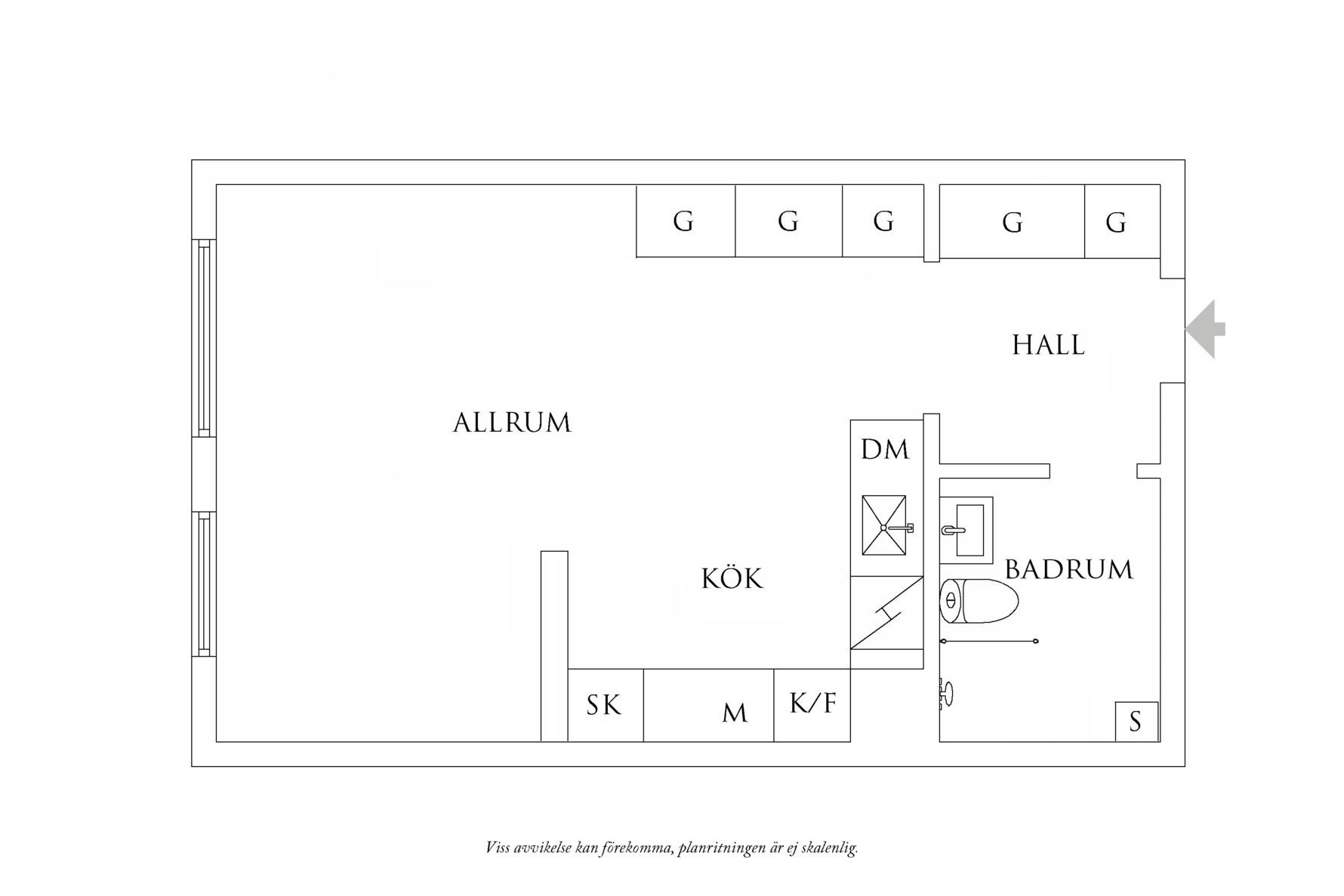 Planritning 1 Nordhemsgatan 48