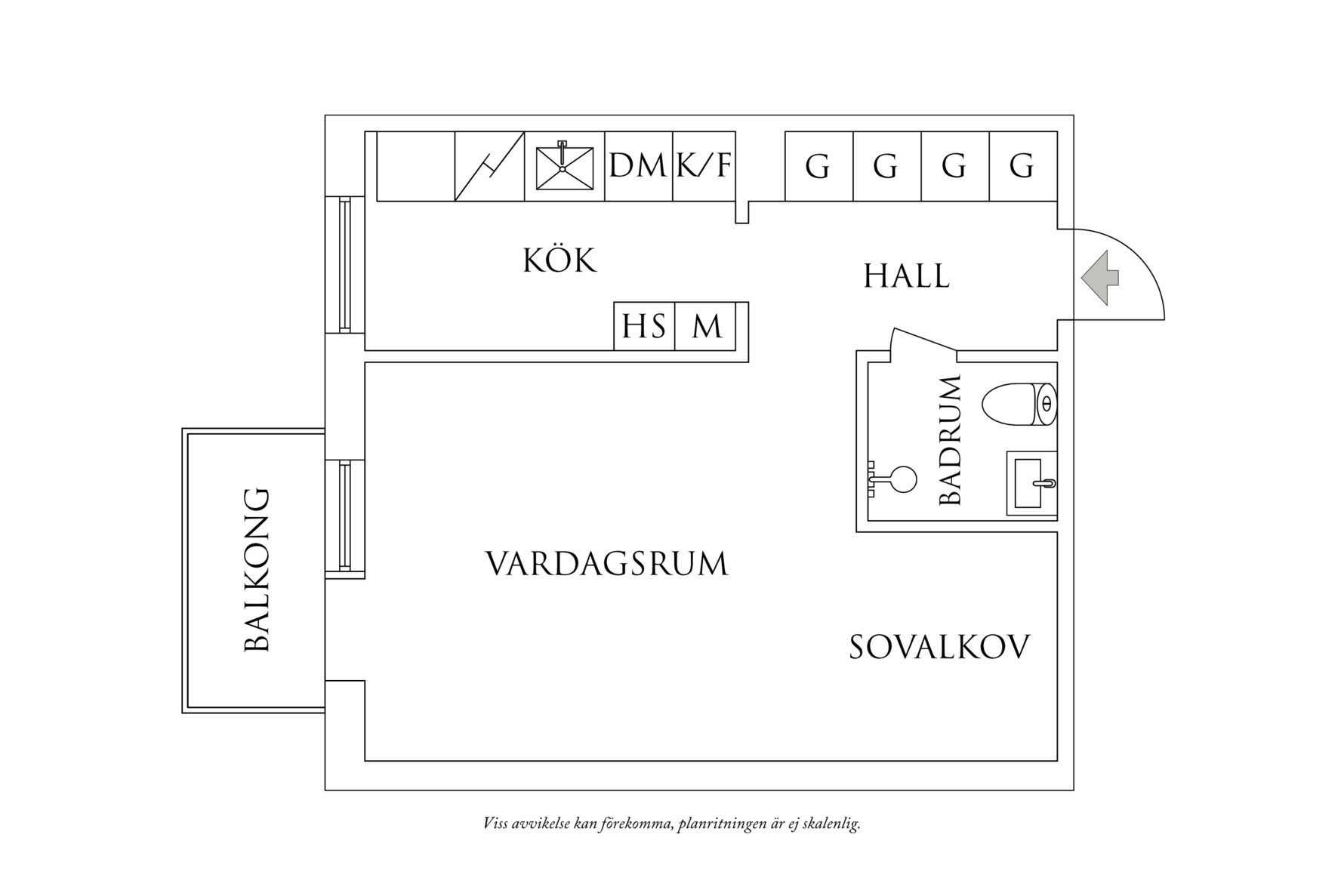 Planritning 1 Gyllenkrooksgatan 5