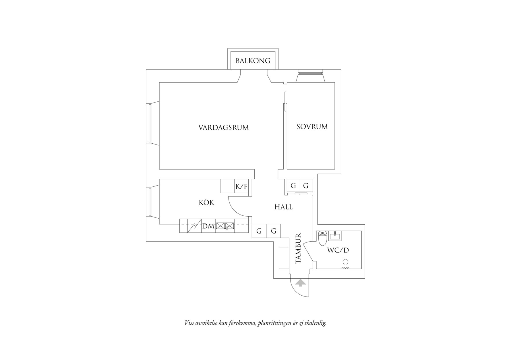 Planritning 1 Garverigatan 7