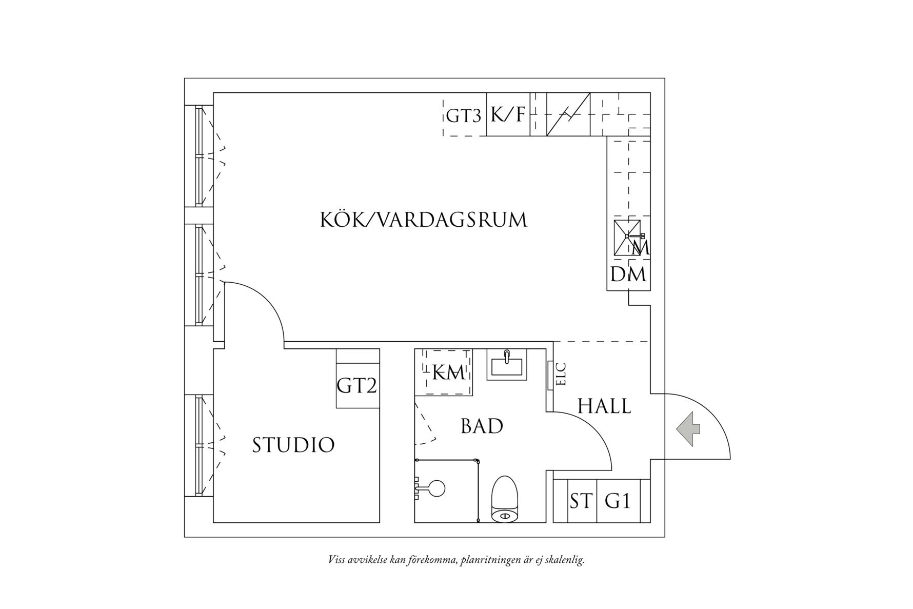 Planritning 1 Nordhemsgatan 10