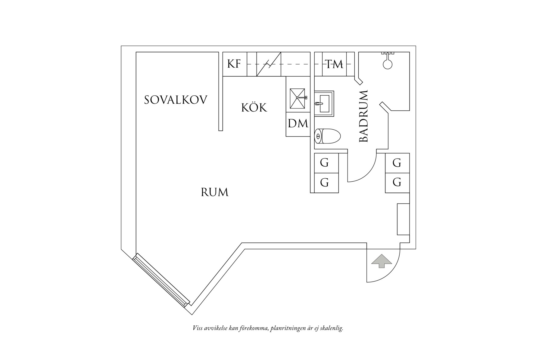 Planritning 1 Nordhemsgatan 45C