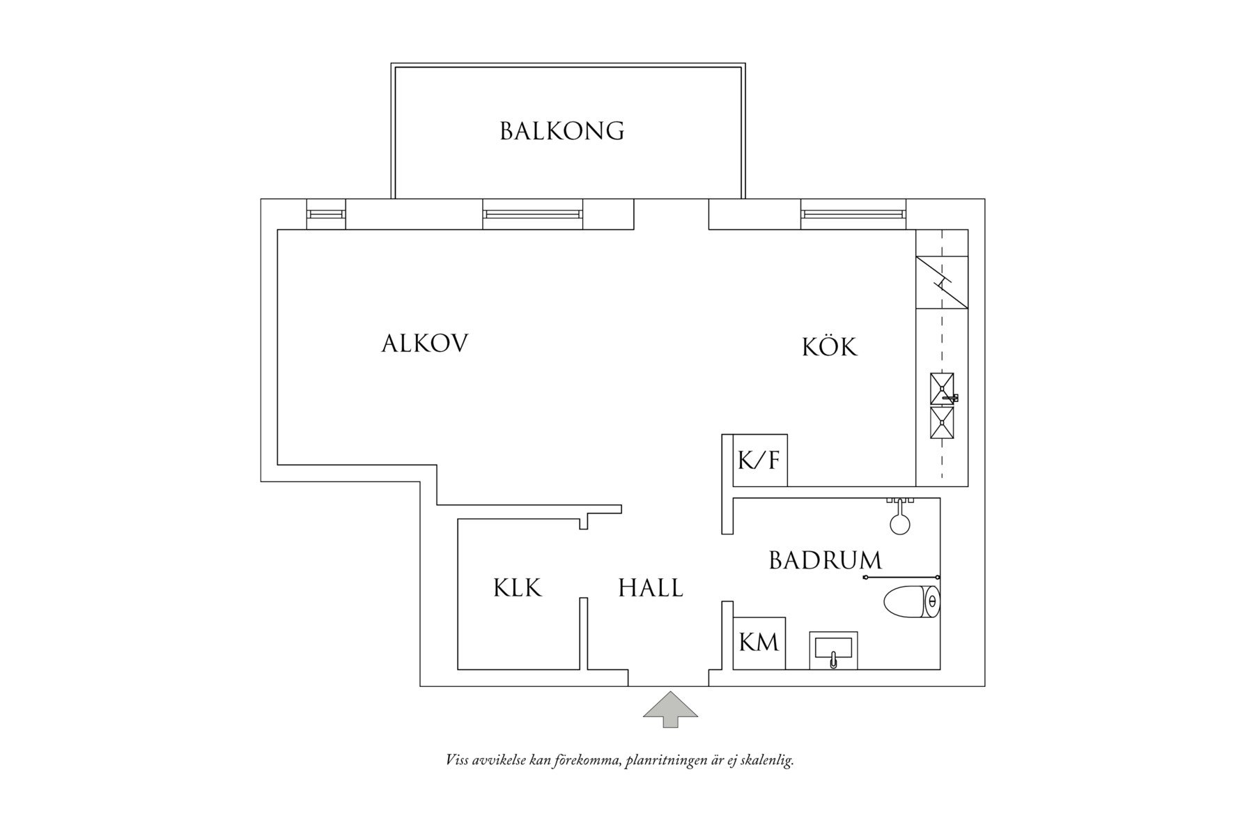 Planritning 1 Björklundavägen 4