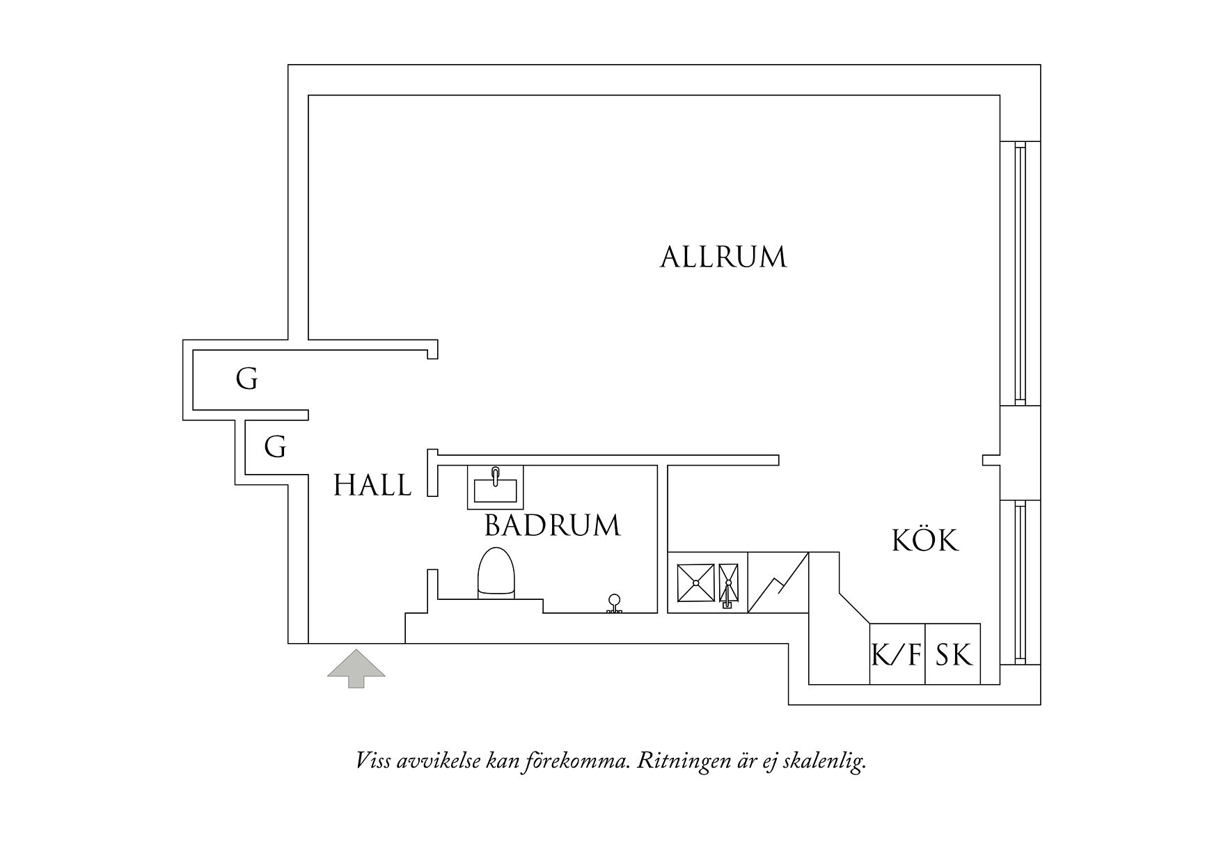 Planritning 1 Eklandagatan 41A