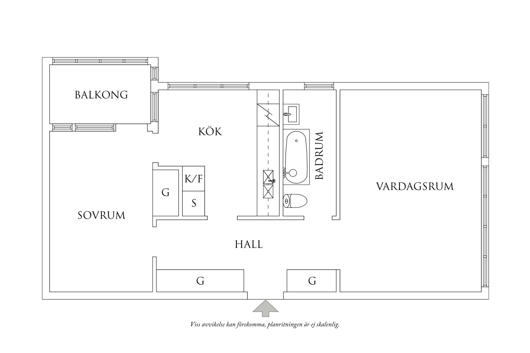 Planritning 1 Orkestergatan 15