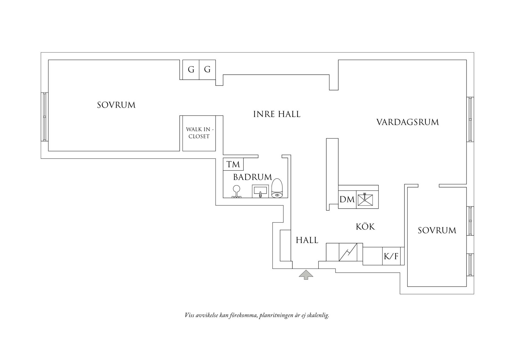 Planritning 1 Ranängsgatan 12