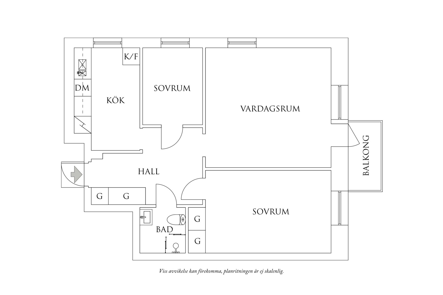 Planritning 1 Källsprångsgatan 3