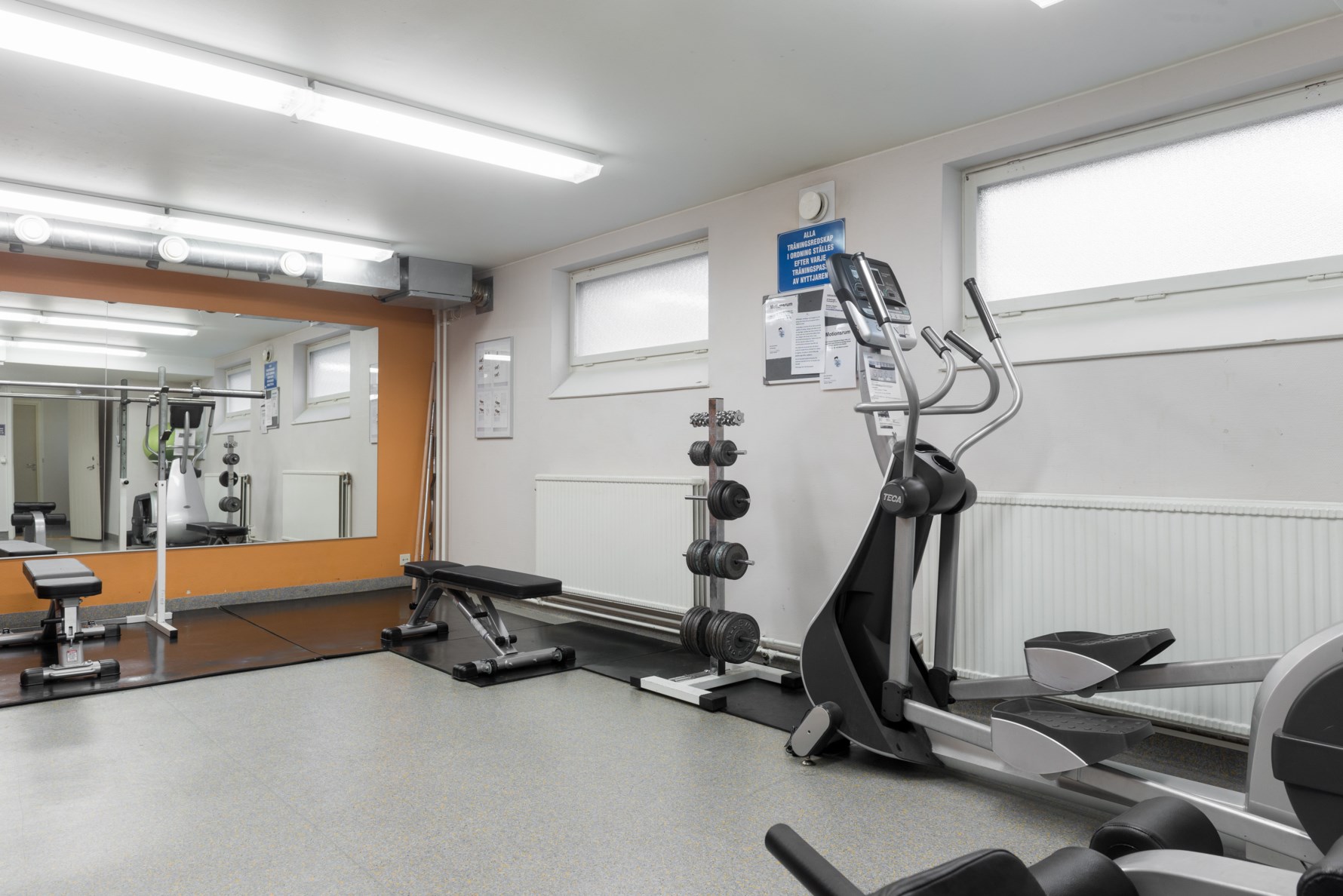 Föreningen har även gym och bastu