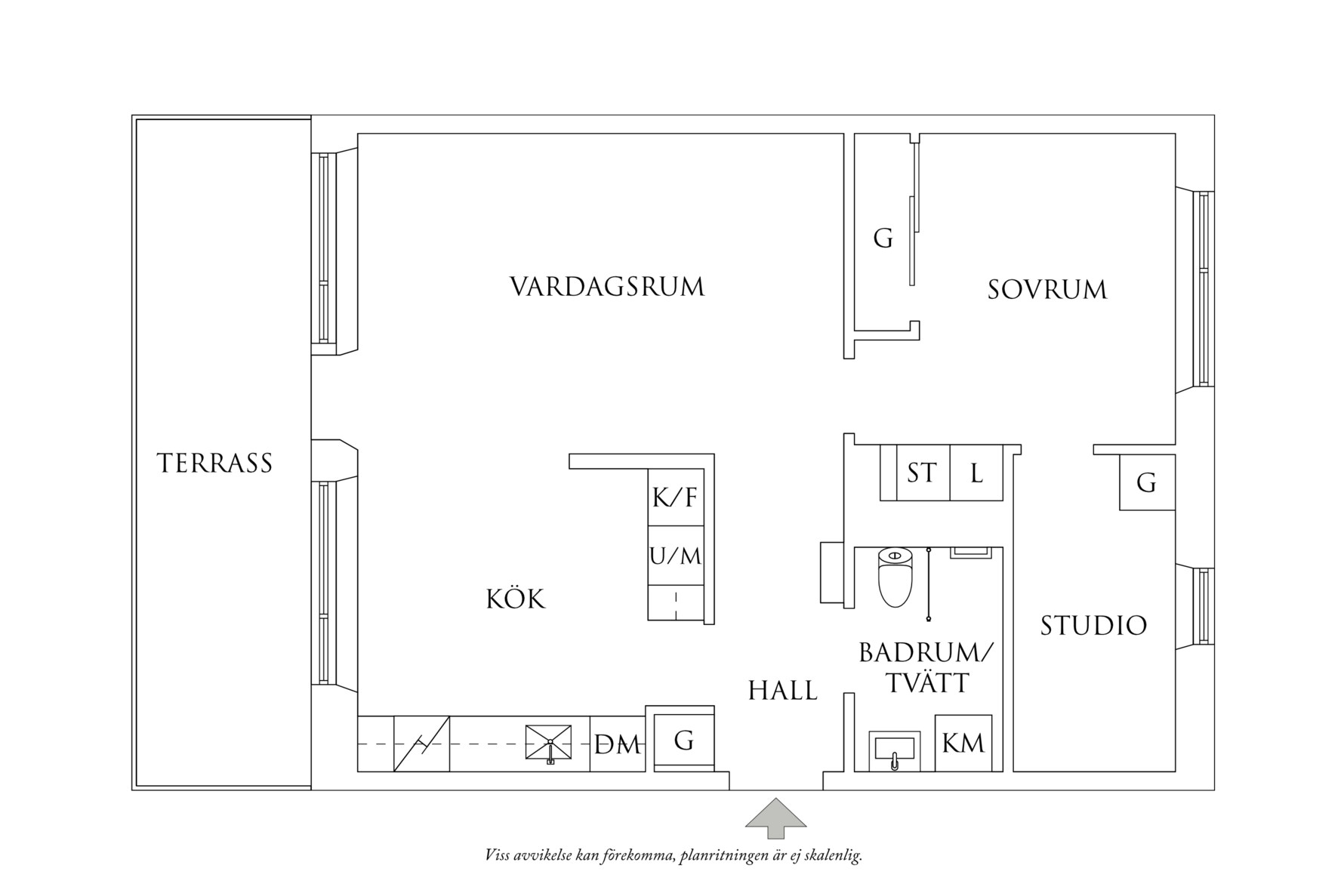 Planritning 1 Svängrumsgatan 71