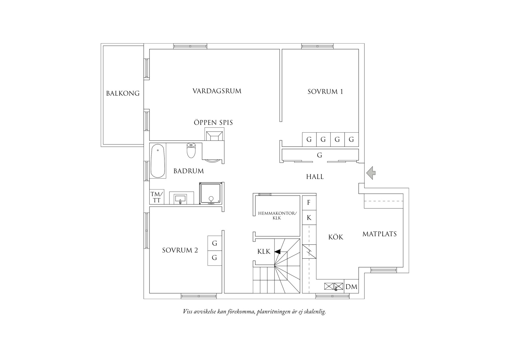 Planritning 1 Växthusgatan 20B